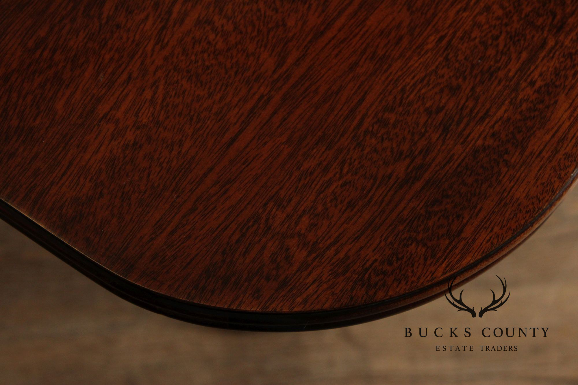 Kindel Federal Style Mahogany Double Pedestal Dining Table