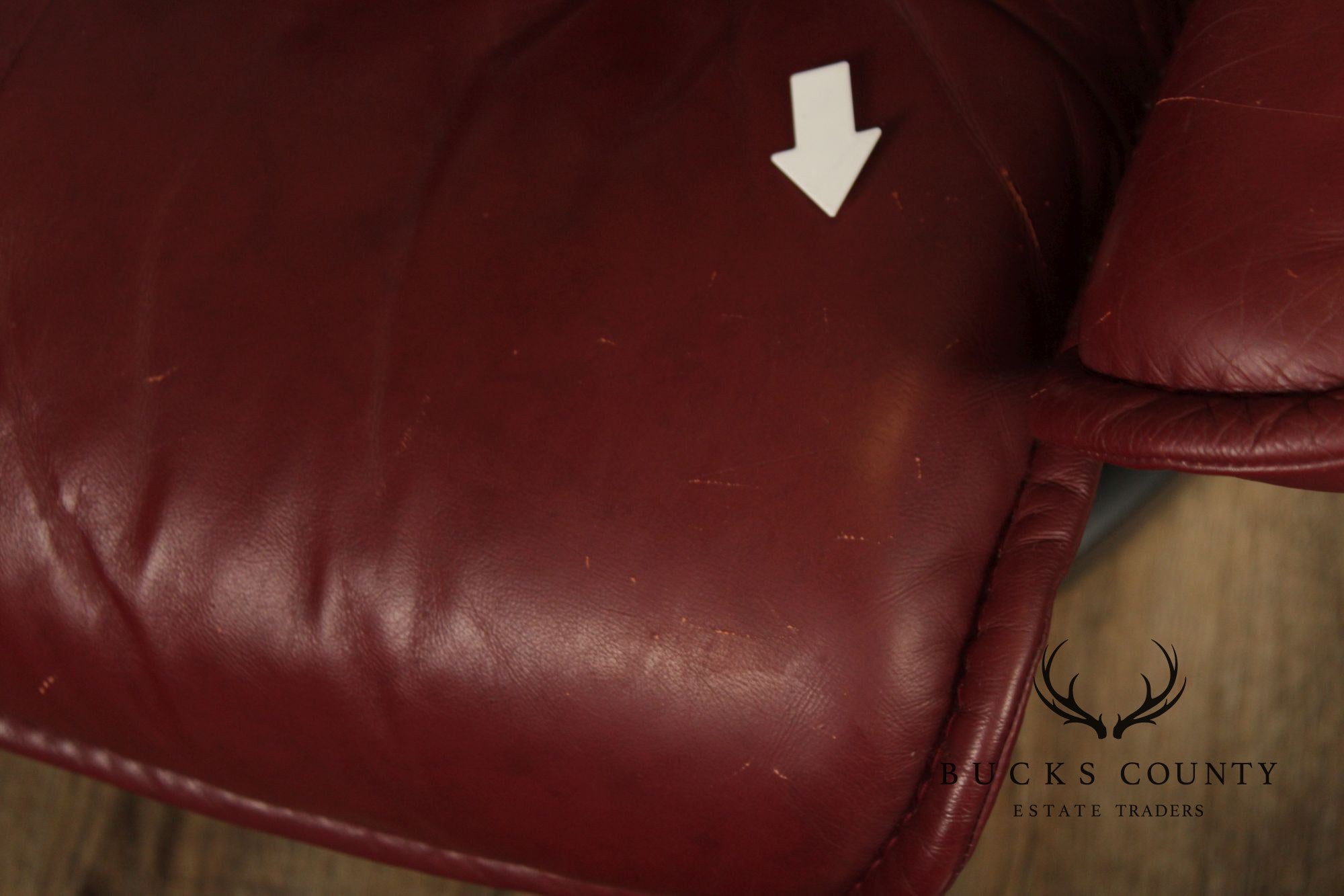 Ekornes Stressless Leather Recliner With Ottoman