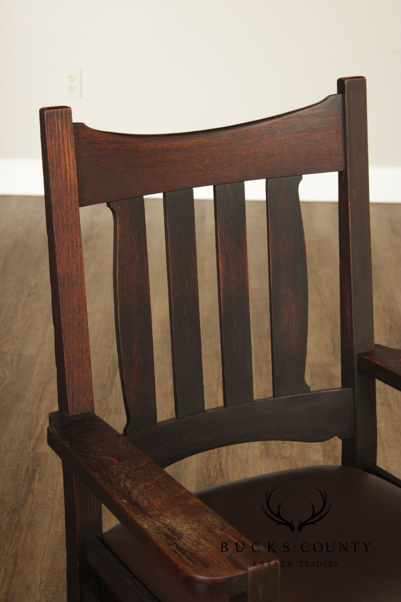 Stickley Brothers Antique Mission Oak Armchair