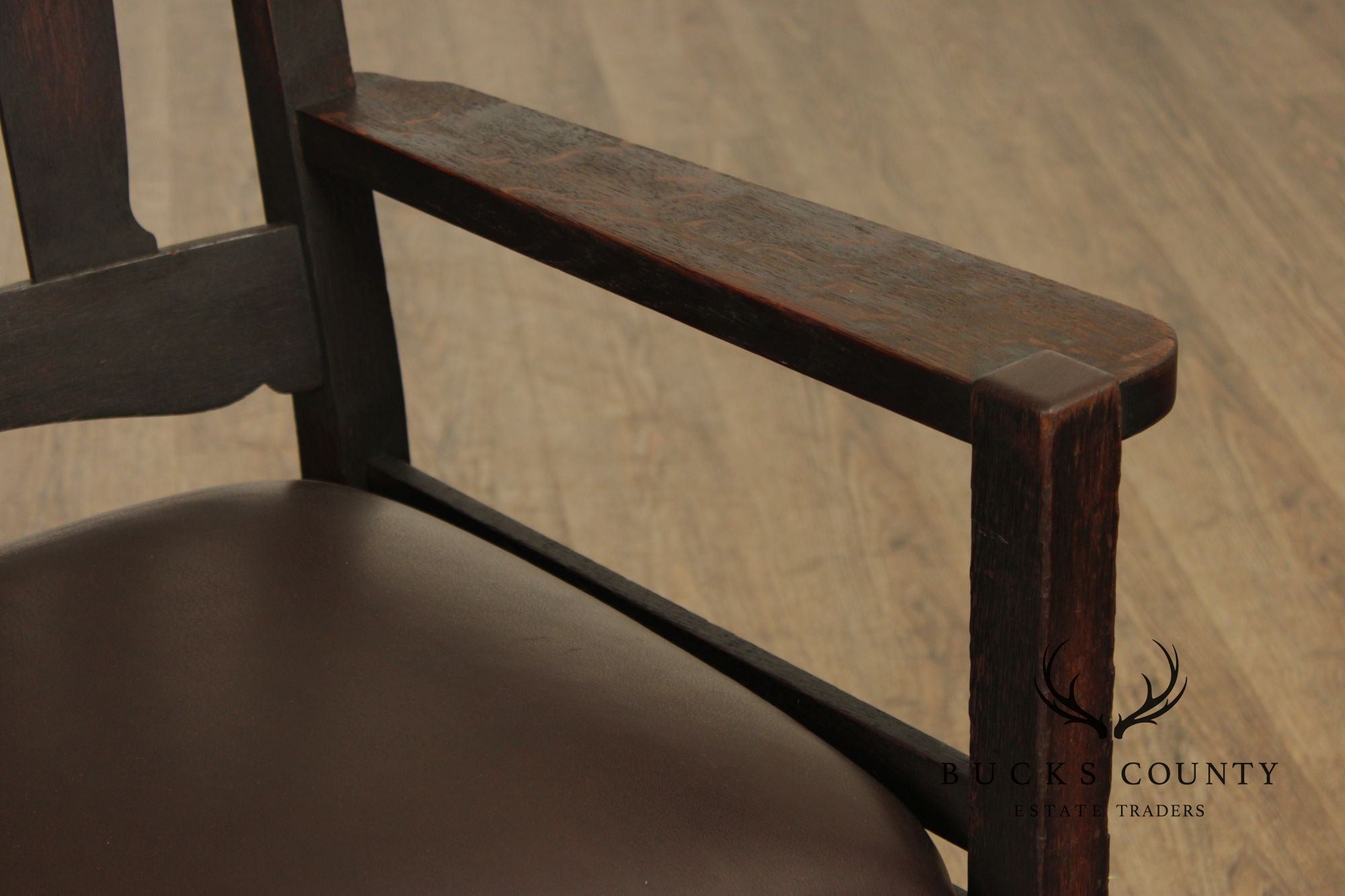 Stickley Brothers Antique Mission Oak Armchair