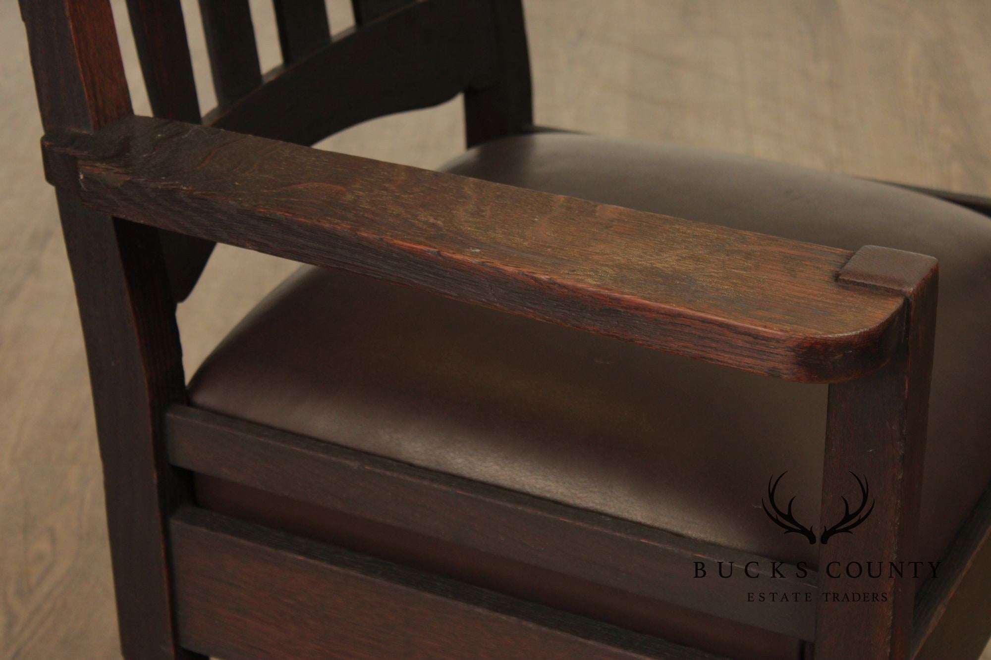 Stickley Brothers Antique Mission Oak Armchair