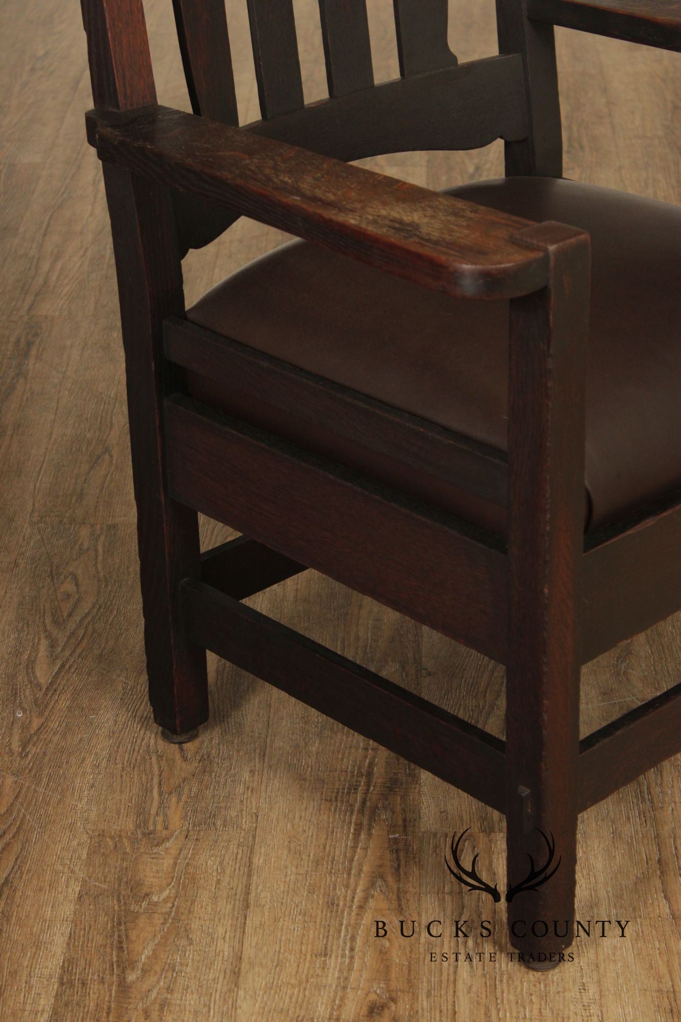 Stickley Brothers Antique Mission Oak Armchair