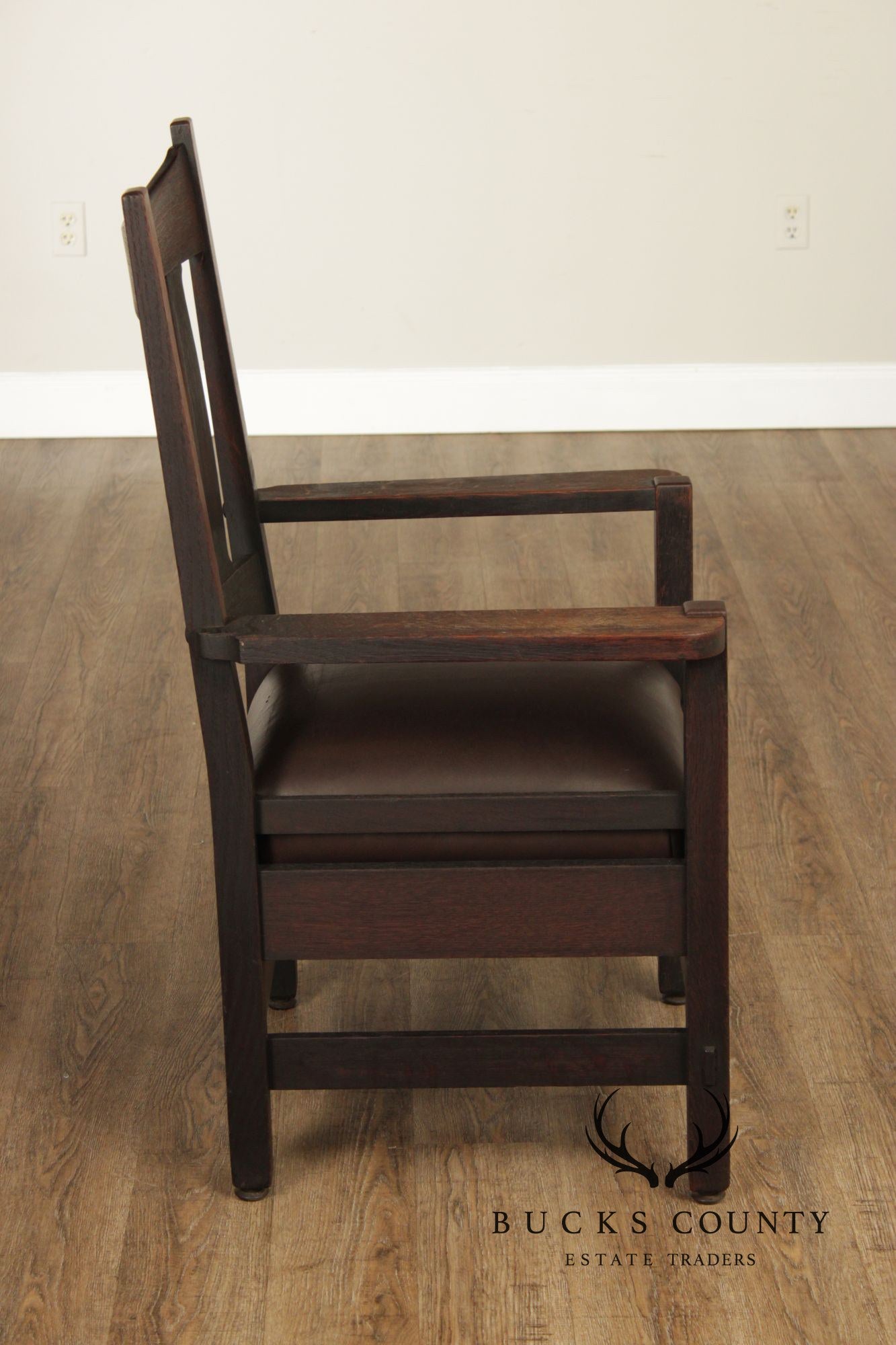 Stickley Brothers Antique Mission Oak Armchair