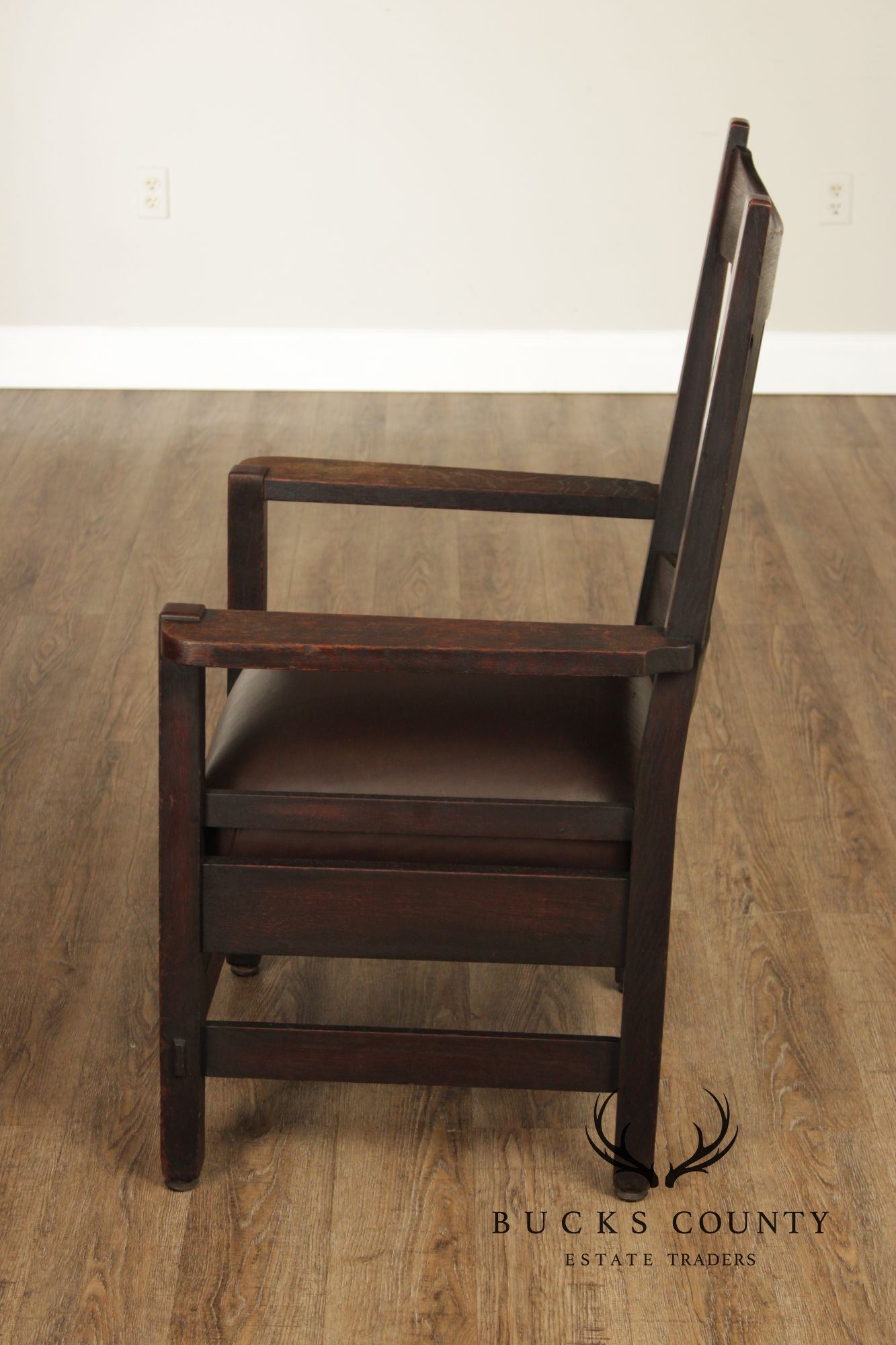 Stickley Brothers Antique Mission Oak Armchair