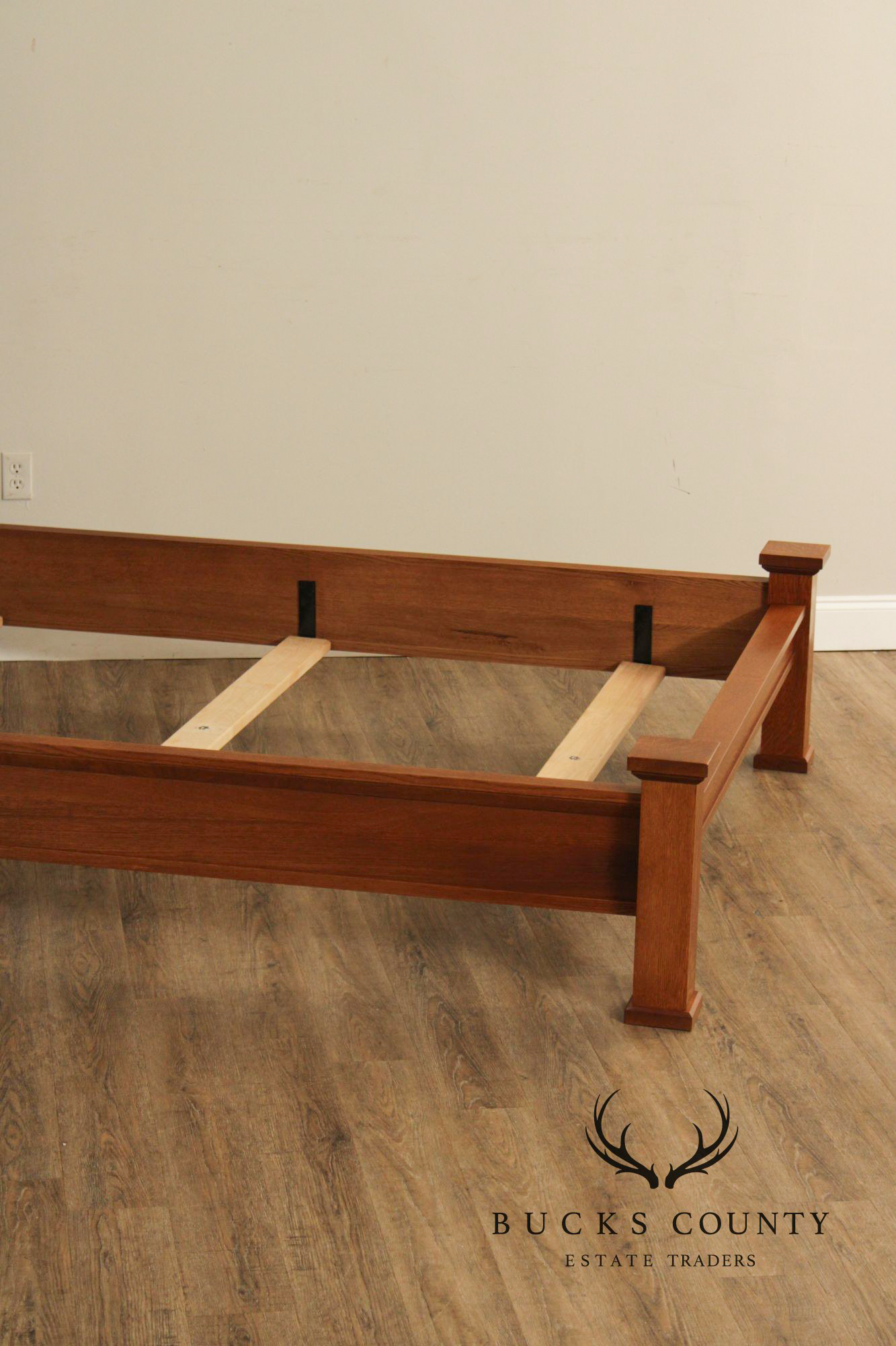 Stickley Mission Collection Queen Size Oak Prairie Bed