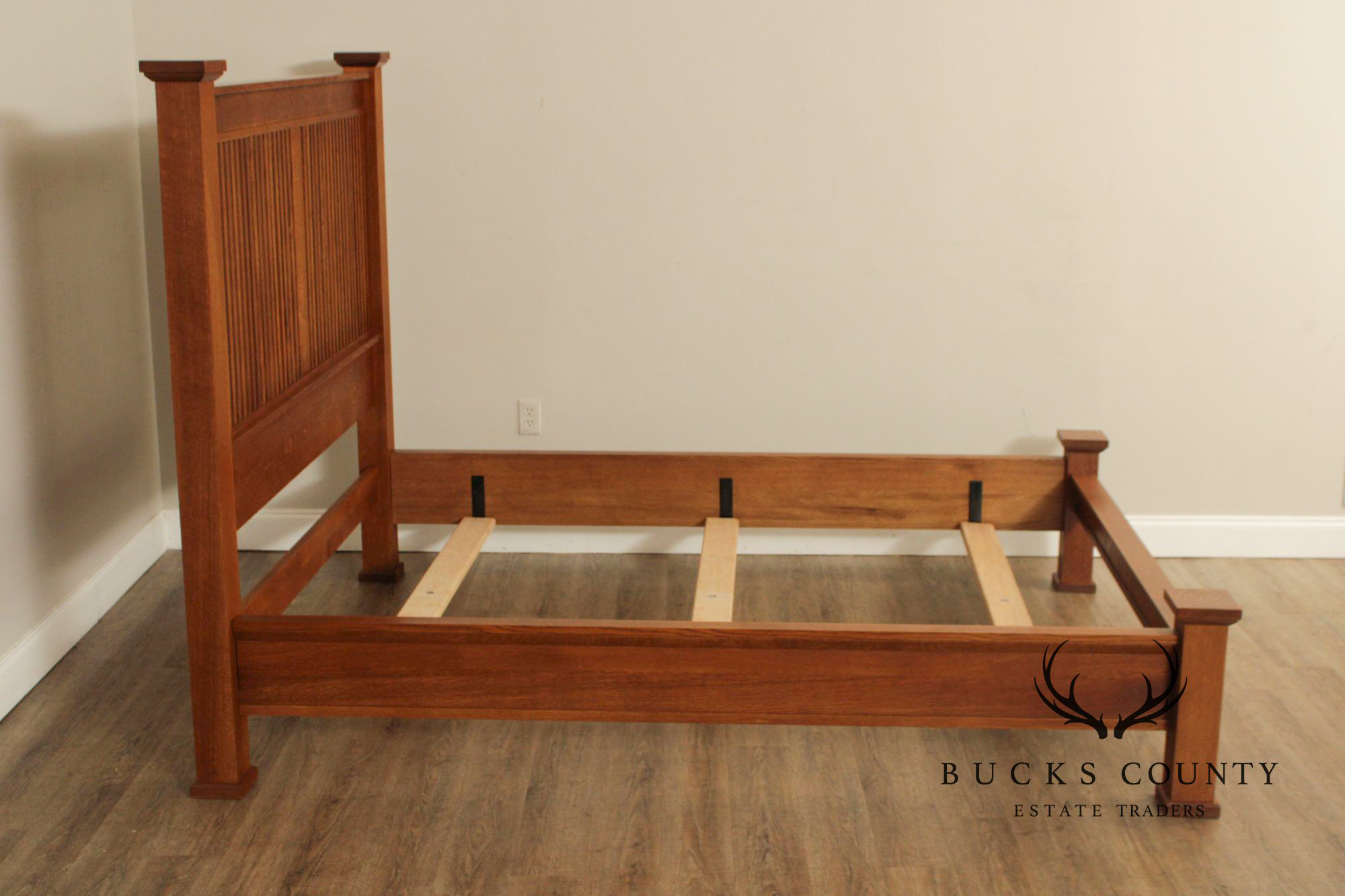 Stickley Mission Collection Queen Size Oak Prairie Bed