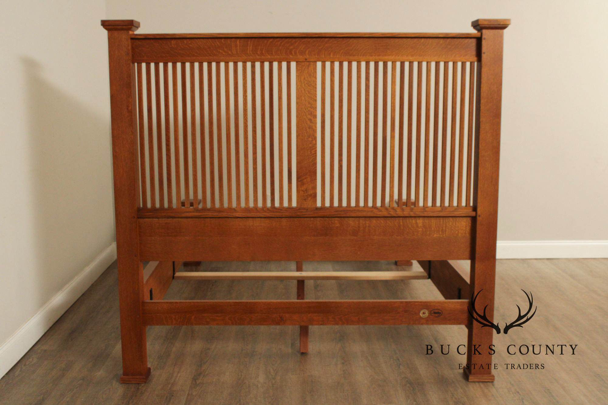 Stickley Mission Collection Queen Size Oak Prairie Bed