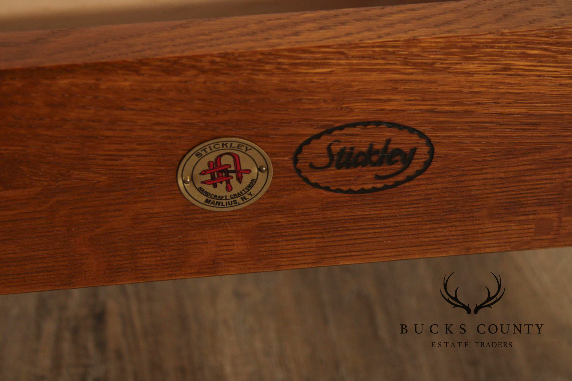 Stickley Mission Collection Queen Size Oak Prairie Bed