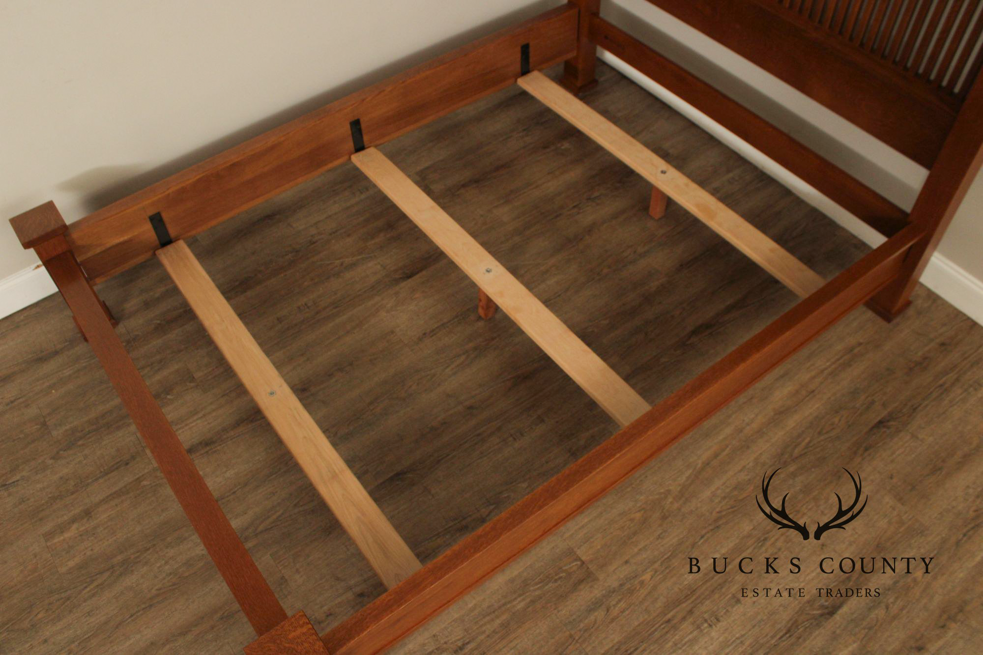 Stickley Mission Collection Queen Size Oak Prairie Bed