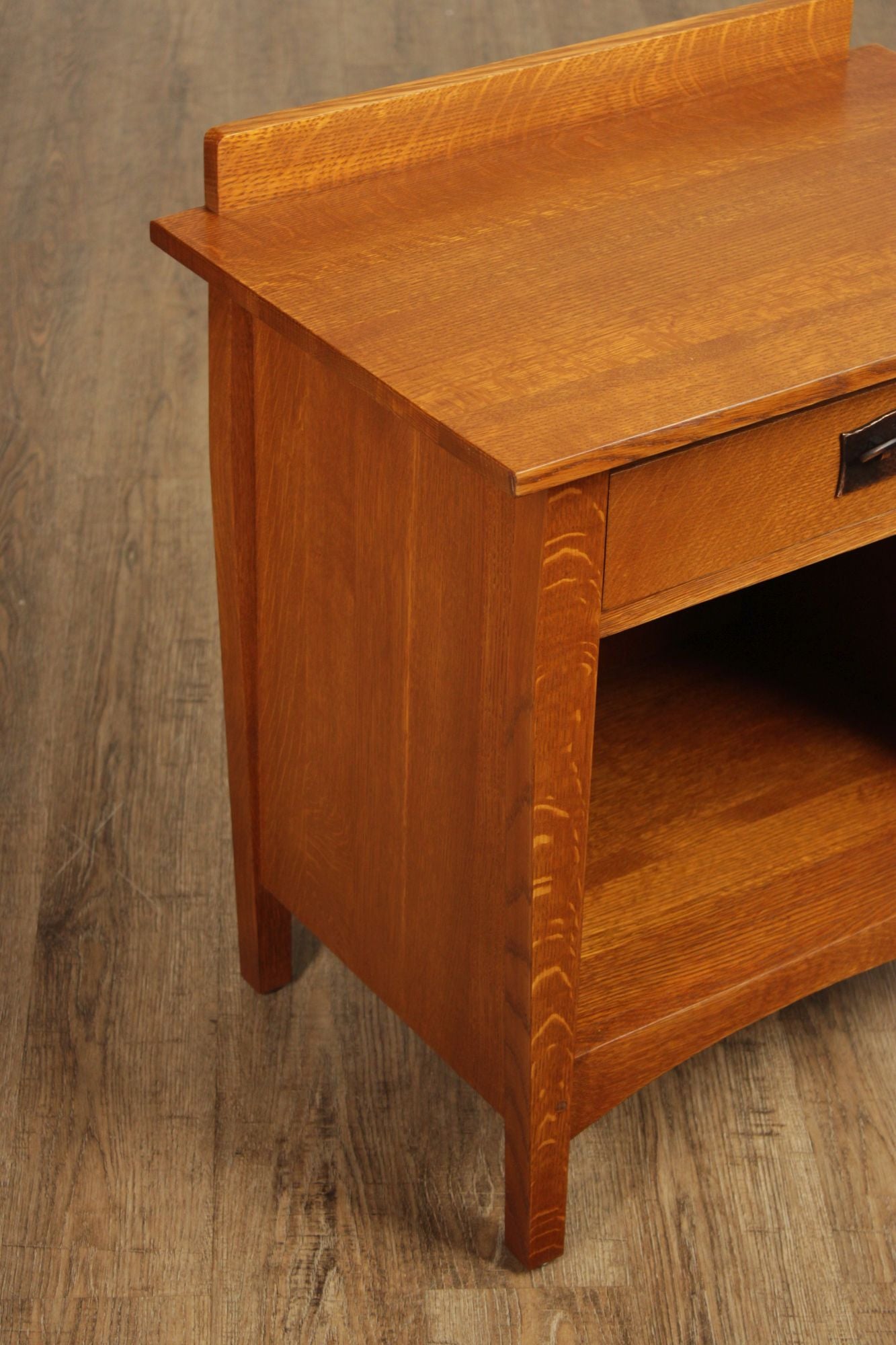 Stickley Mission Collection Pair Of Oak Open Nightstands
