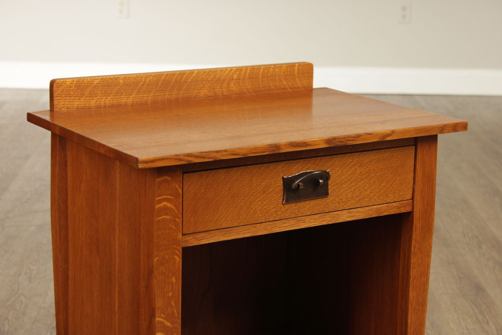 Stickley Mission Collection Pair Of Oak Open Nightstands