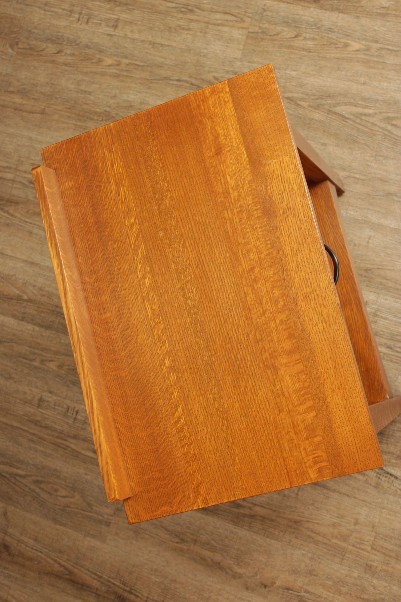 Stickley Mission Collection Pair Of Oak Open Nightstands