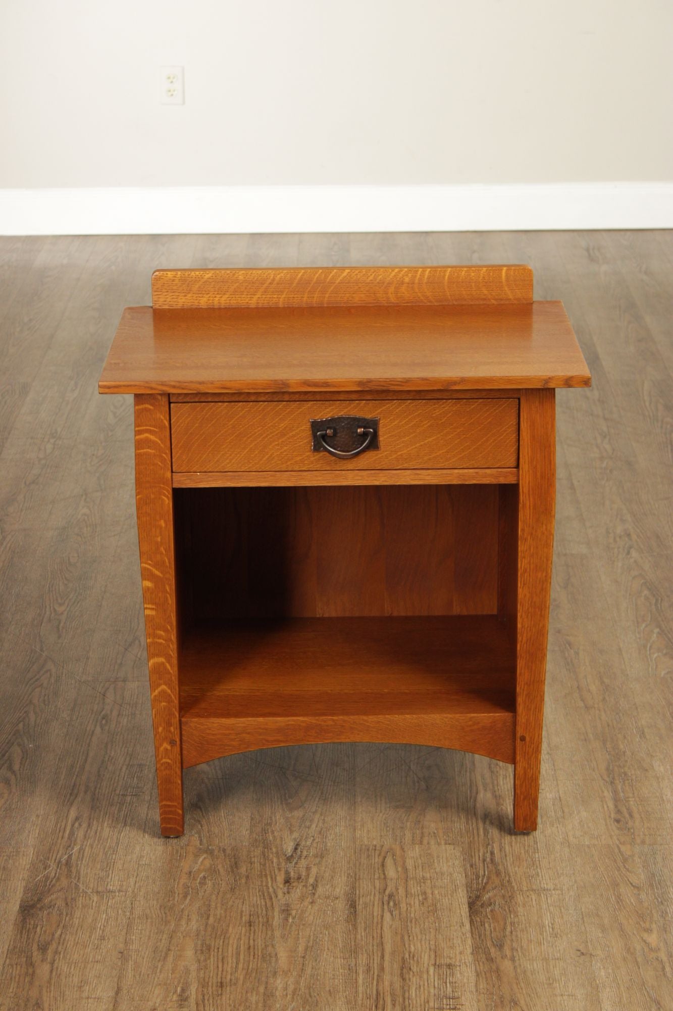 Stickley Mission Collection Pair Of Oak Open Nightstands