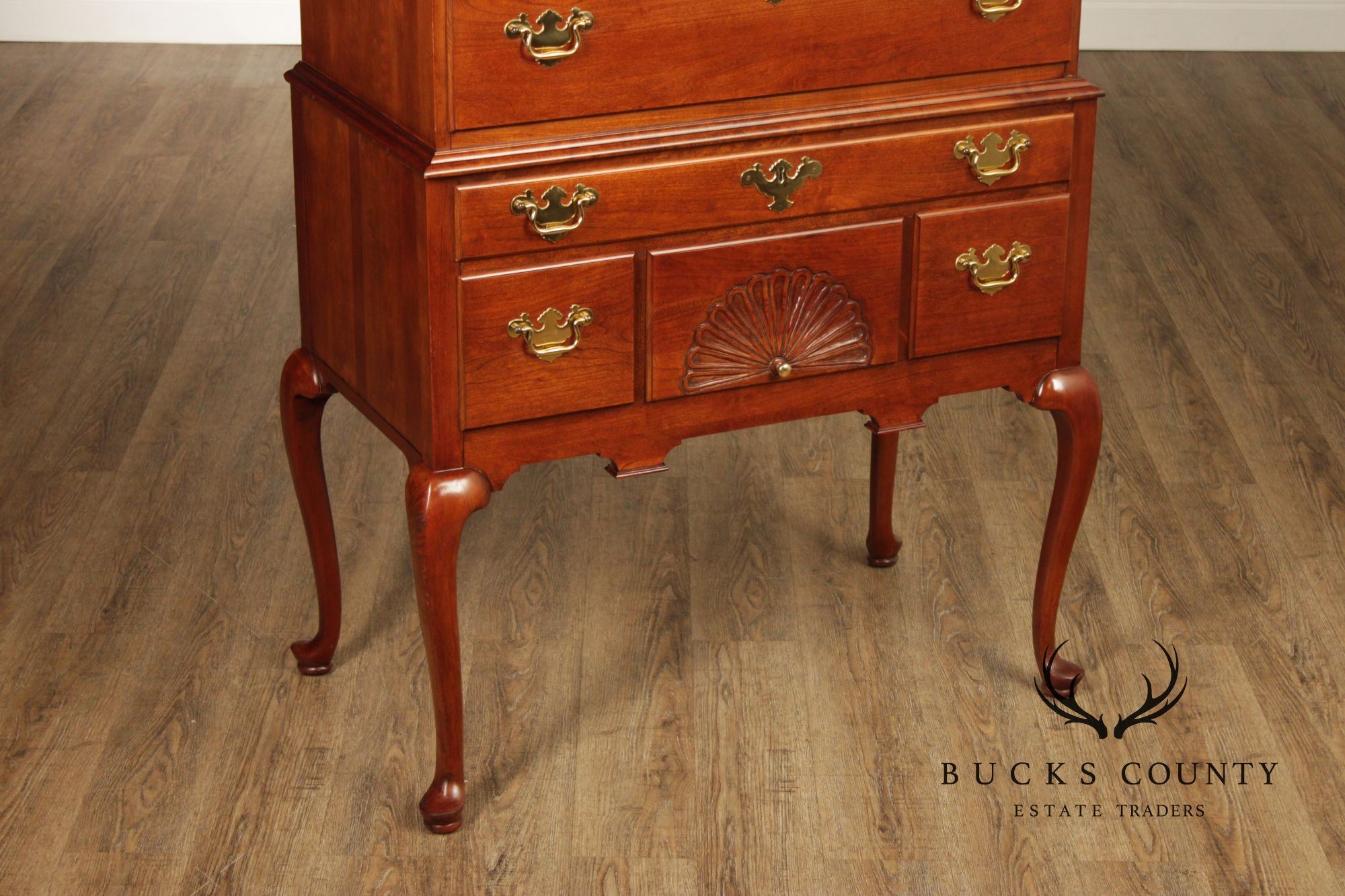 Councill Craftsmen Cherry Colonial Style Highboy Chest