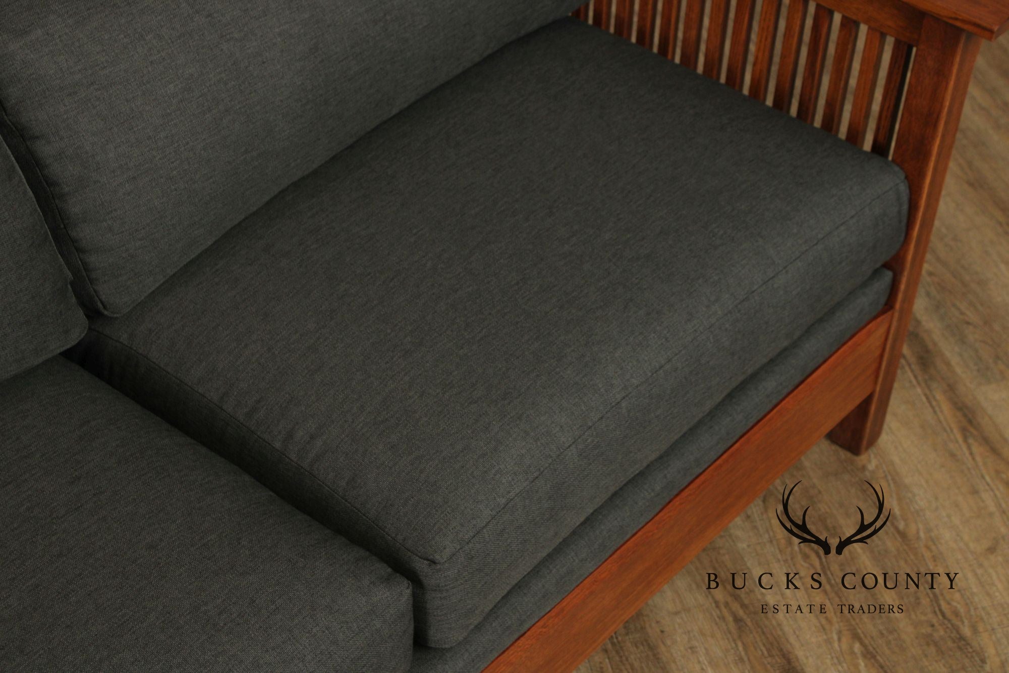 Stickley Mission Collection 'Fayetteville' Oak Spindle Sofa