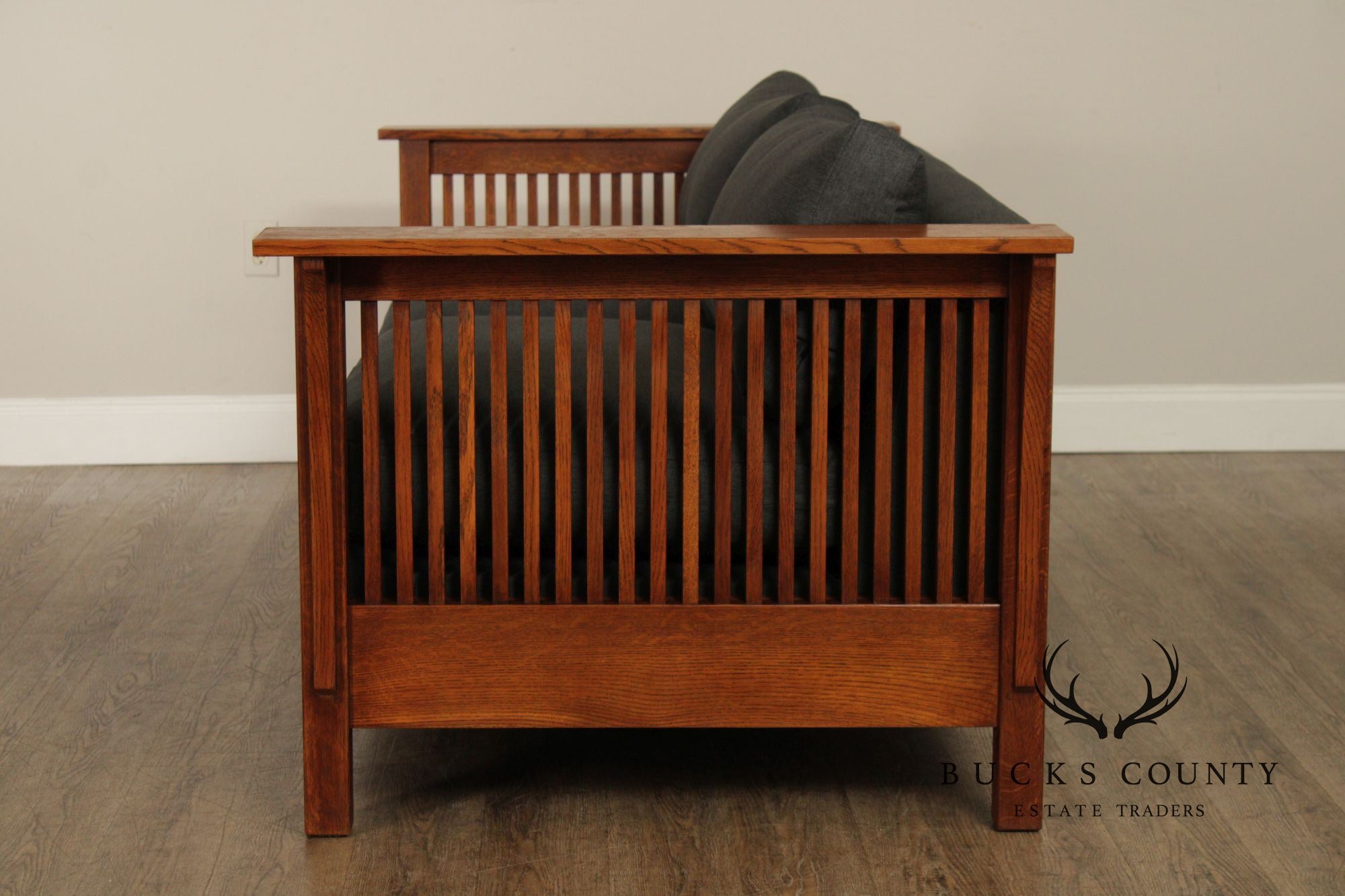 Stickley Mission Collection 'Fayetteville' Oak Spindle Sofa