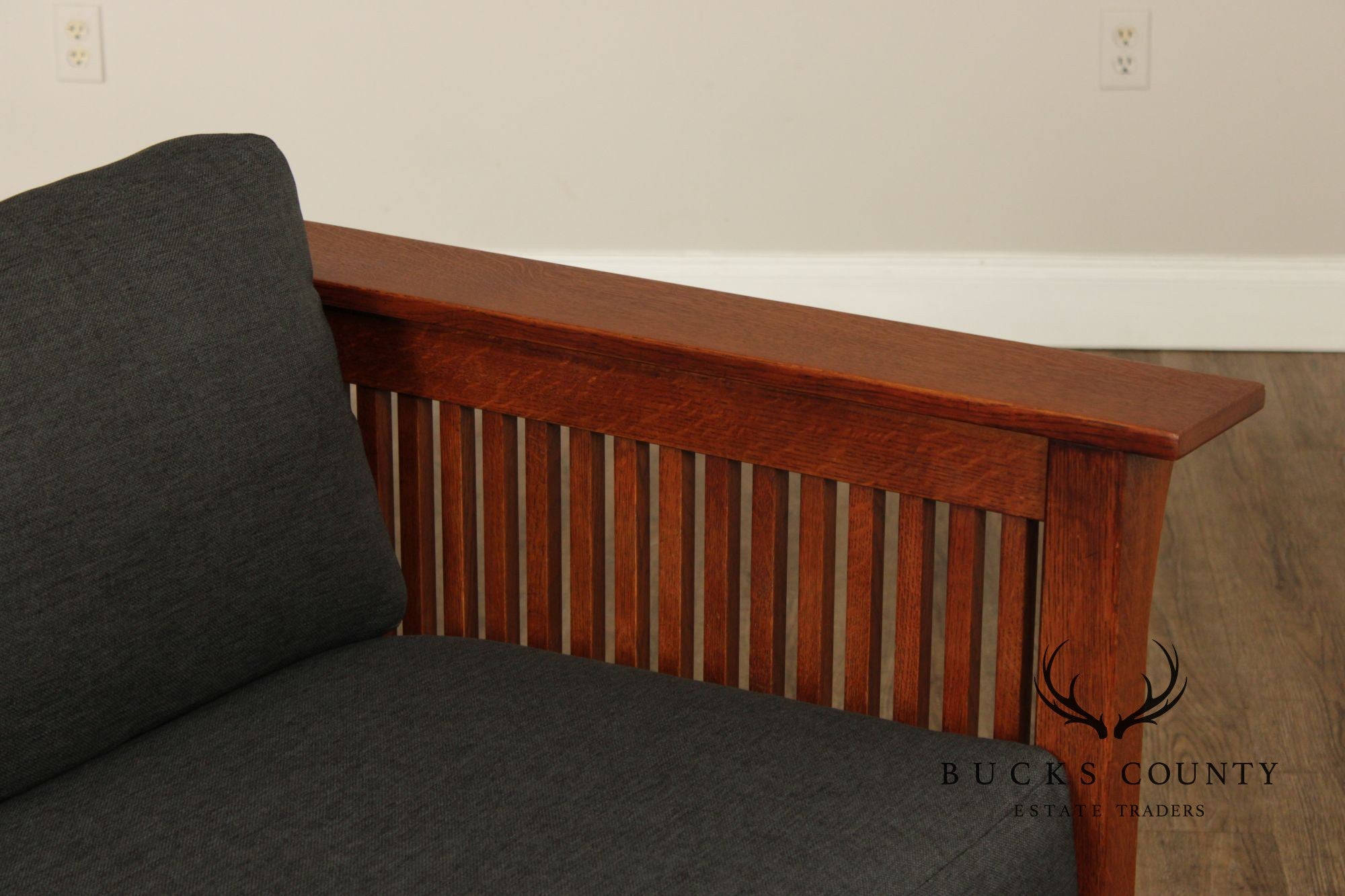 Stickley Mission Collection 'Fayetteville' Oak Spindle Sofa