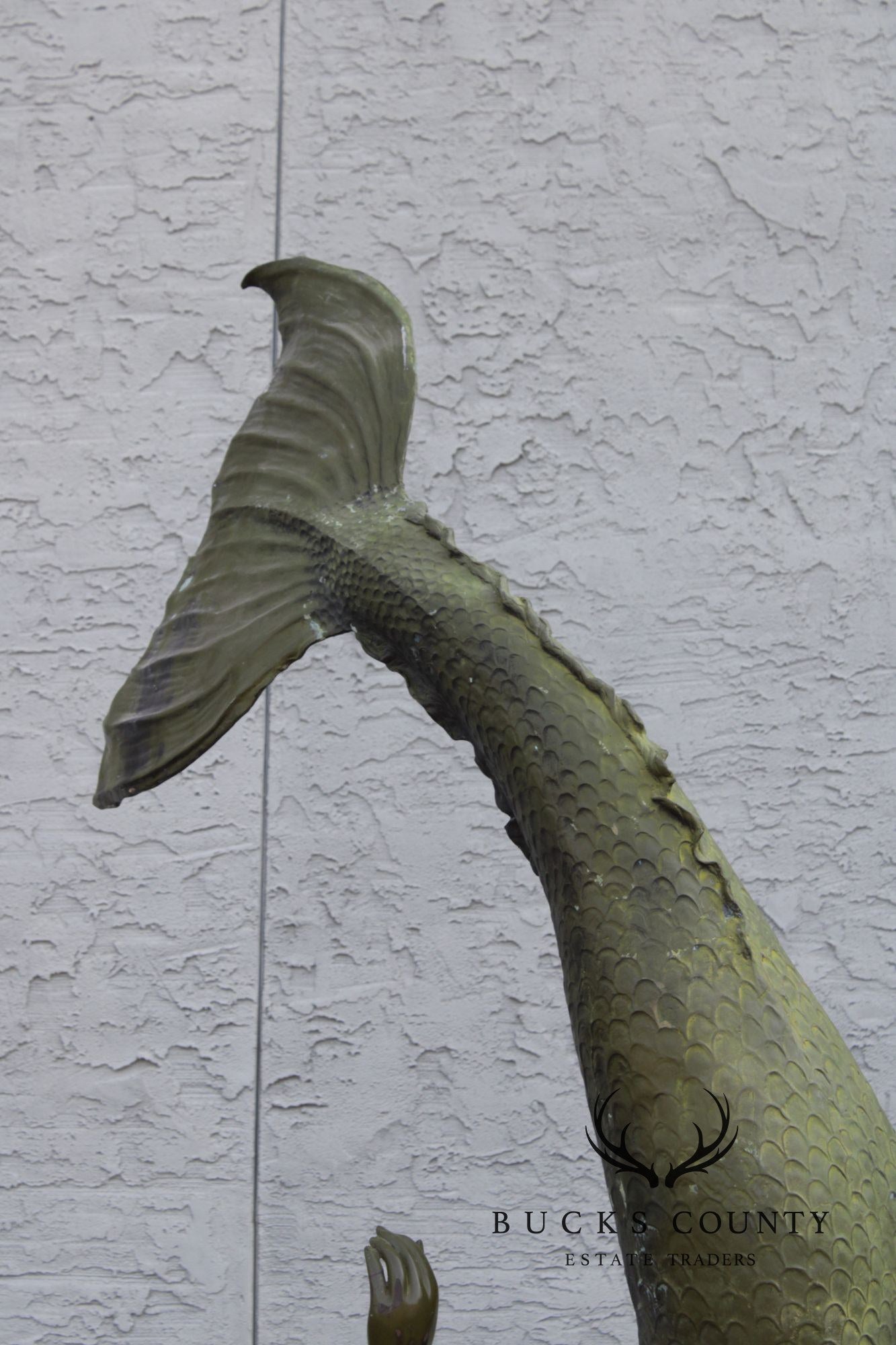 Art d' Frans Monumental Bronze Mermaid Garden Statue