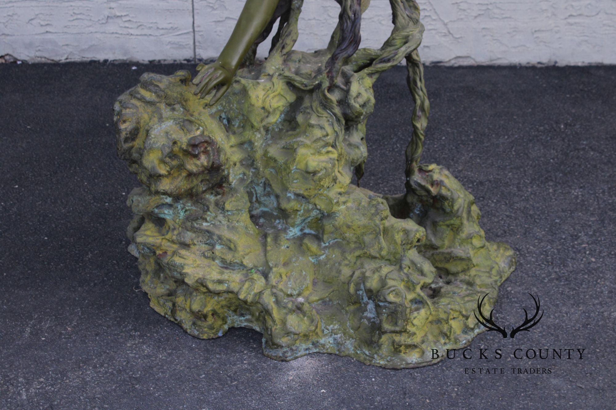 Art d' Frans Monumental Bronze Mermaid Garden Statue