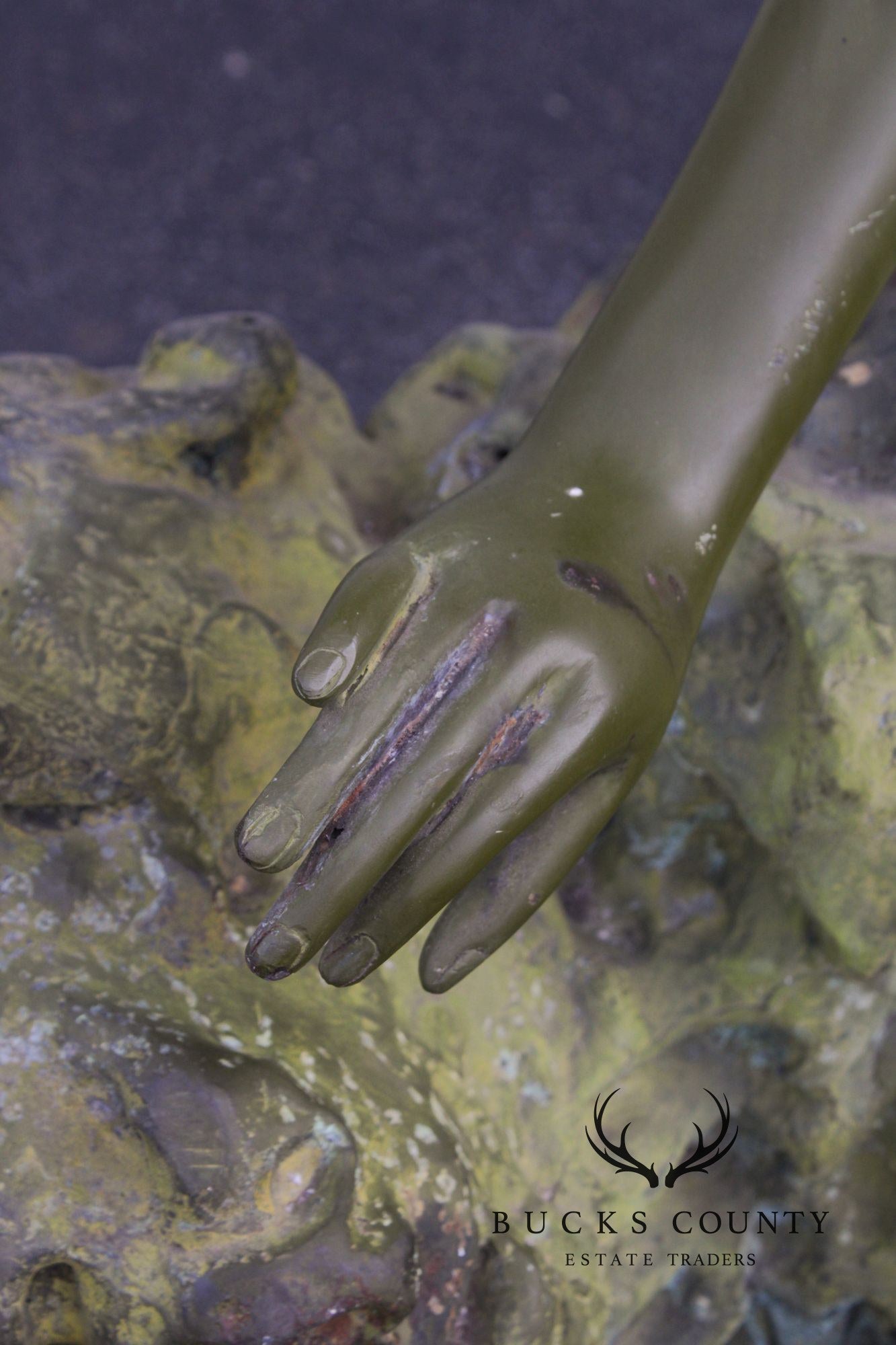 Art d' Frans Monumental Bronze Mermaid Garden Statue