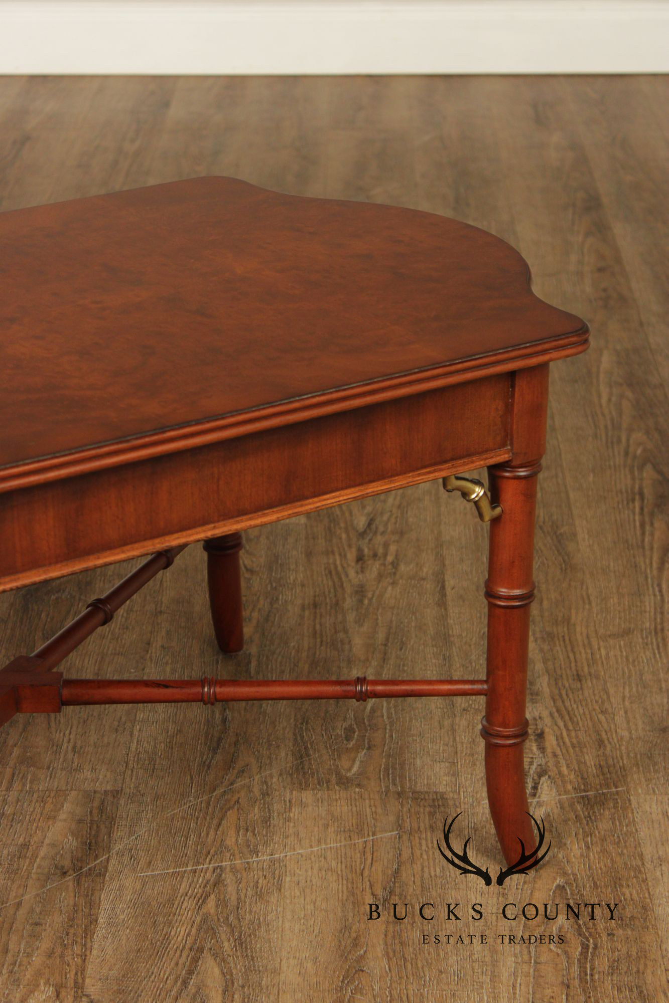 Lexington Cherry Faux Bamboo Cocktail Table