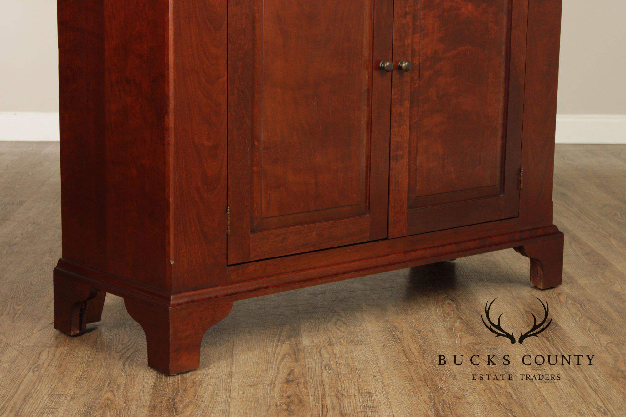 Eldred Wheeler Cherry Step Back China Cabinet