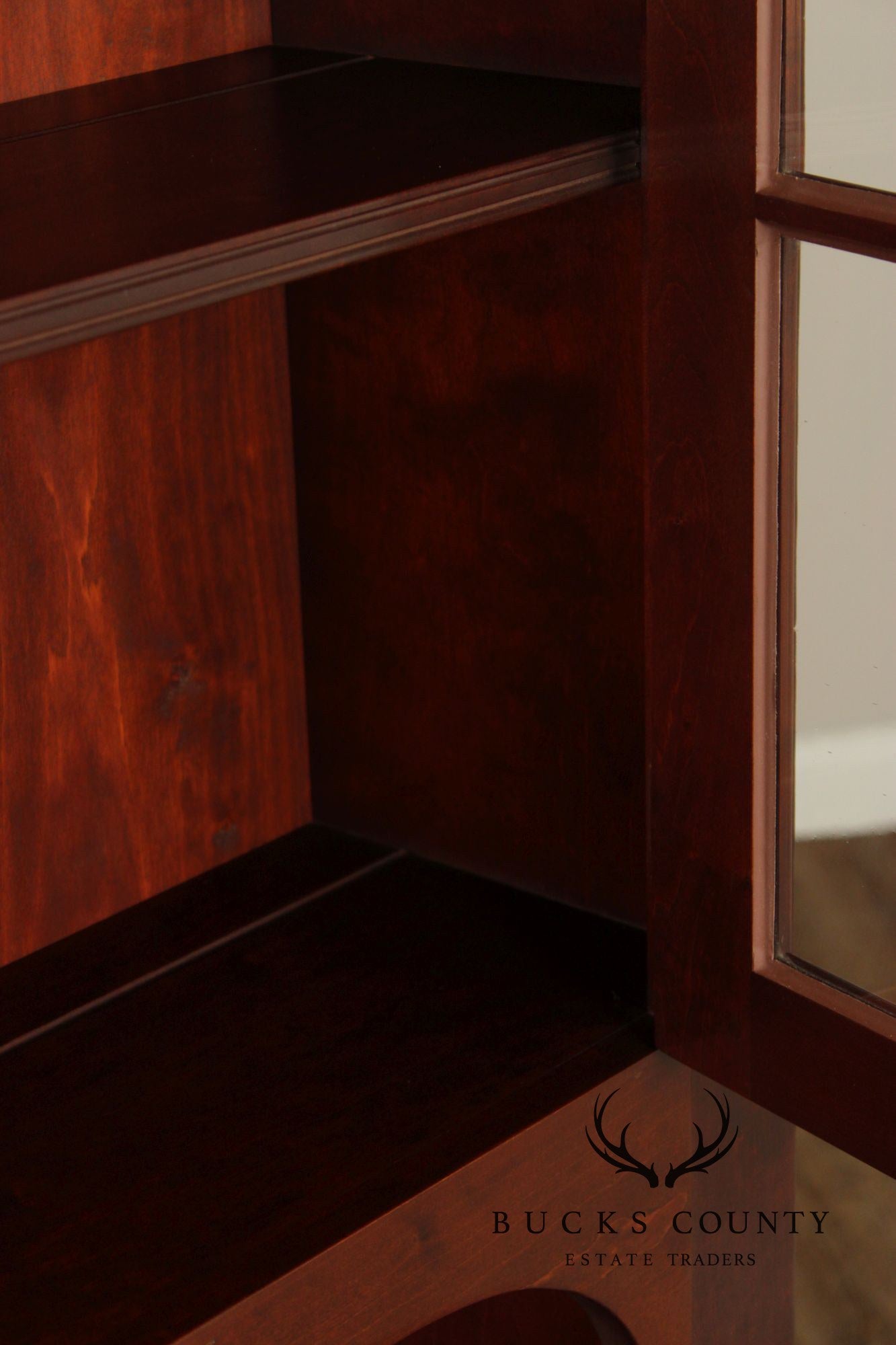 Eldred Wheeler Cherry Step Back China Cabinet
