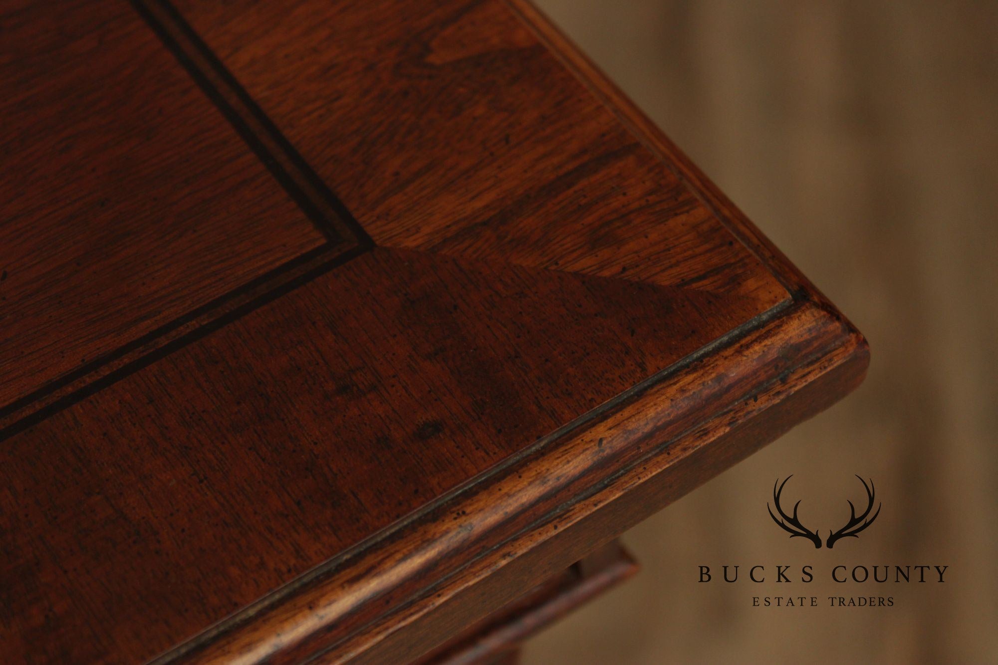 Georgian Style Banded Mahogany Tall Dresser