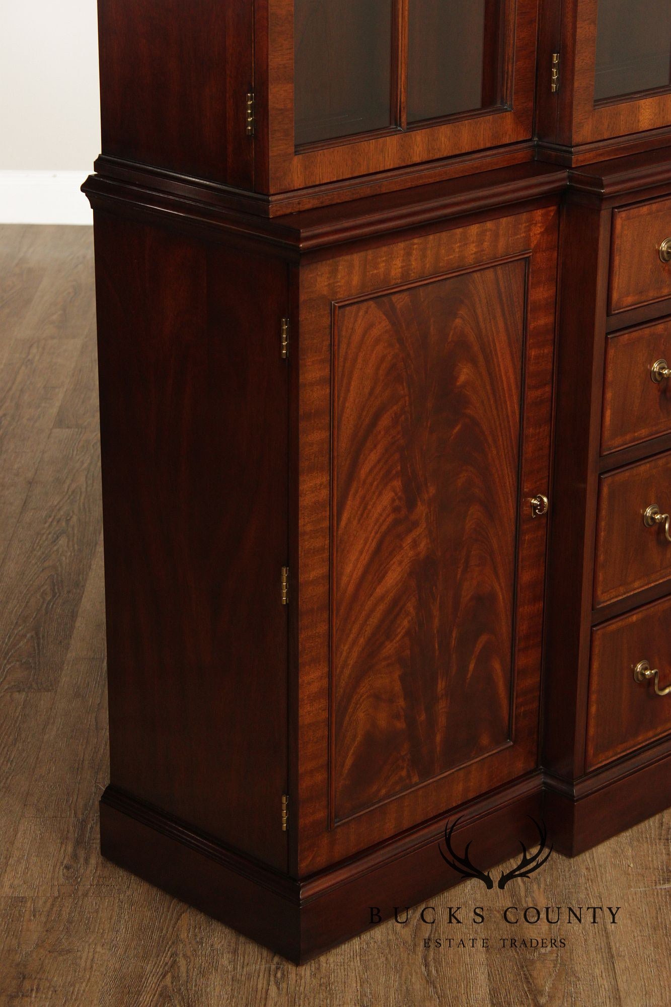 Henkel Harris Georgian Style Large Mahogany Breakfront