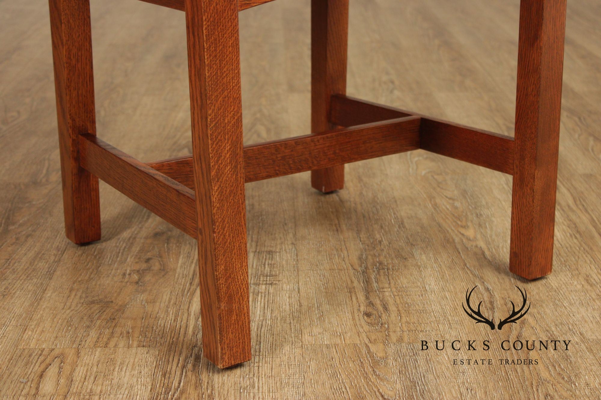 Stickley Mission Collection Set Of Four Cottage Oak Dining Chairs