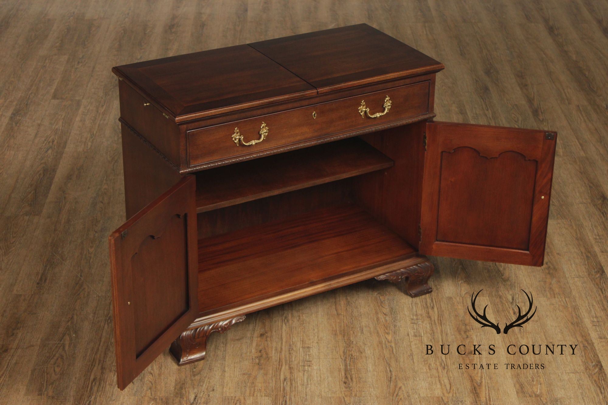 Henredon 'Rittenhouse Square' Mahogany Flip-Top Server