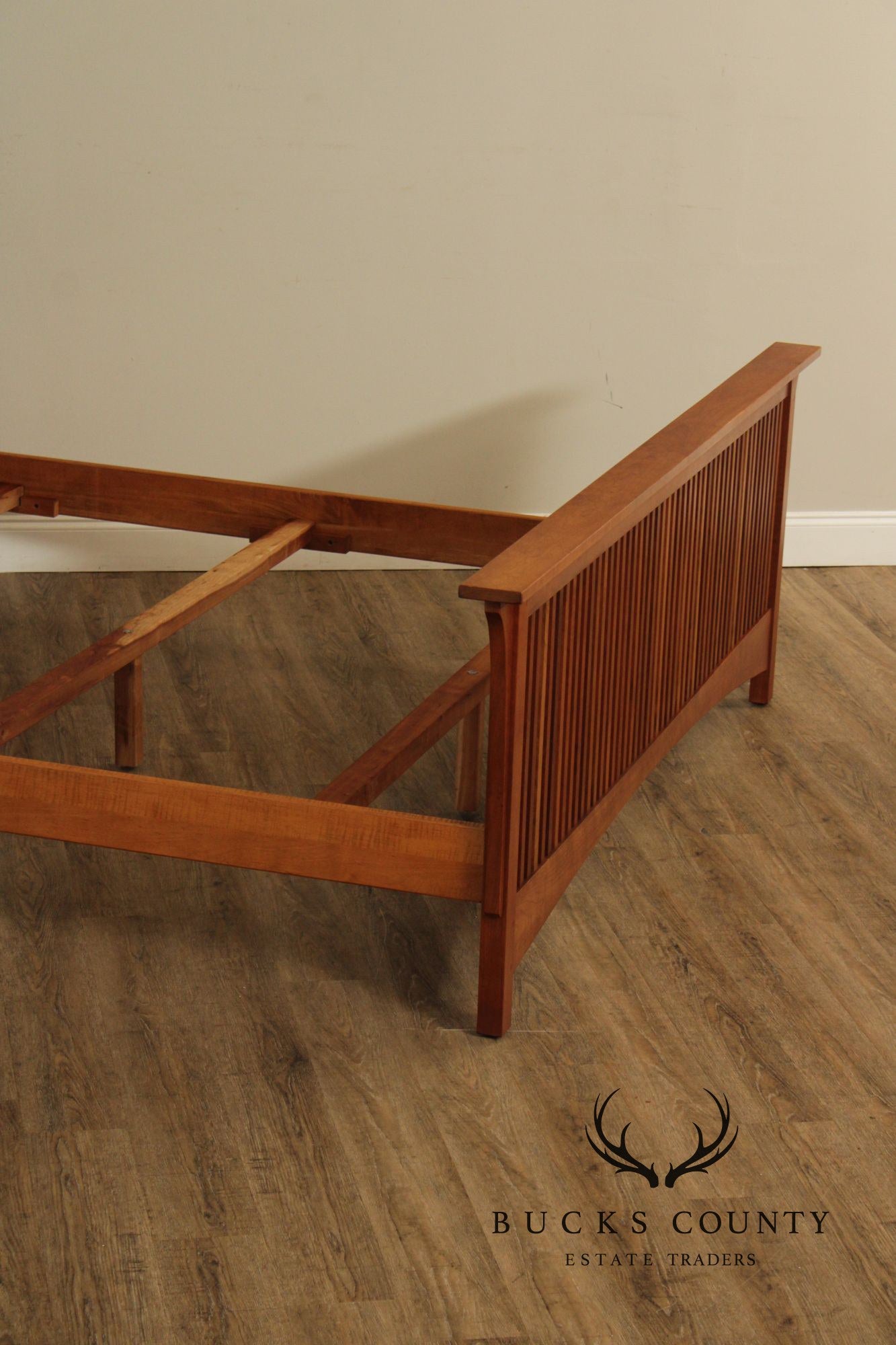 Stickley Mission Collection Cherry King Spindle Bed