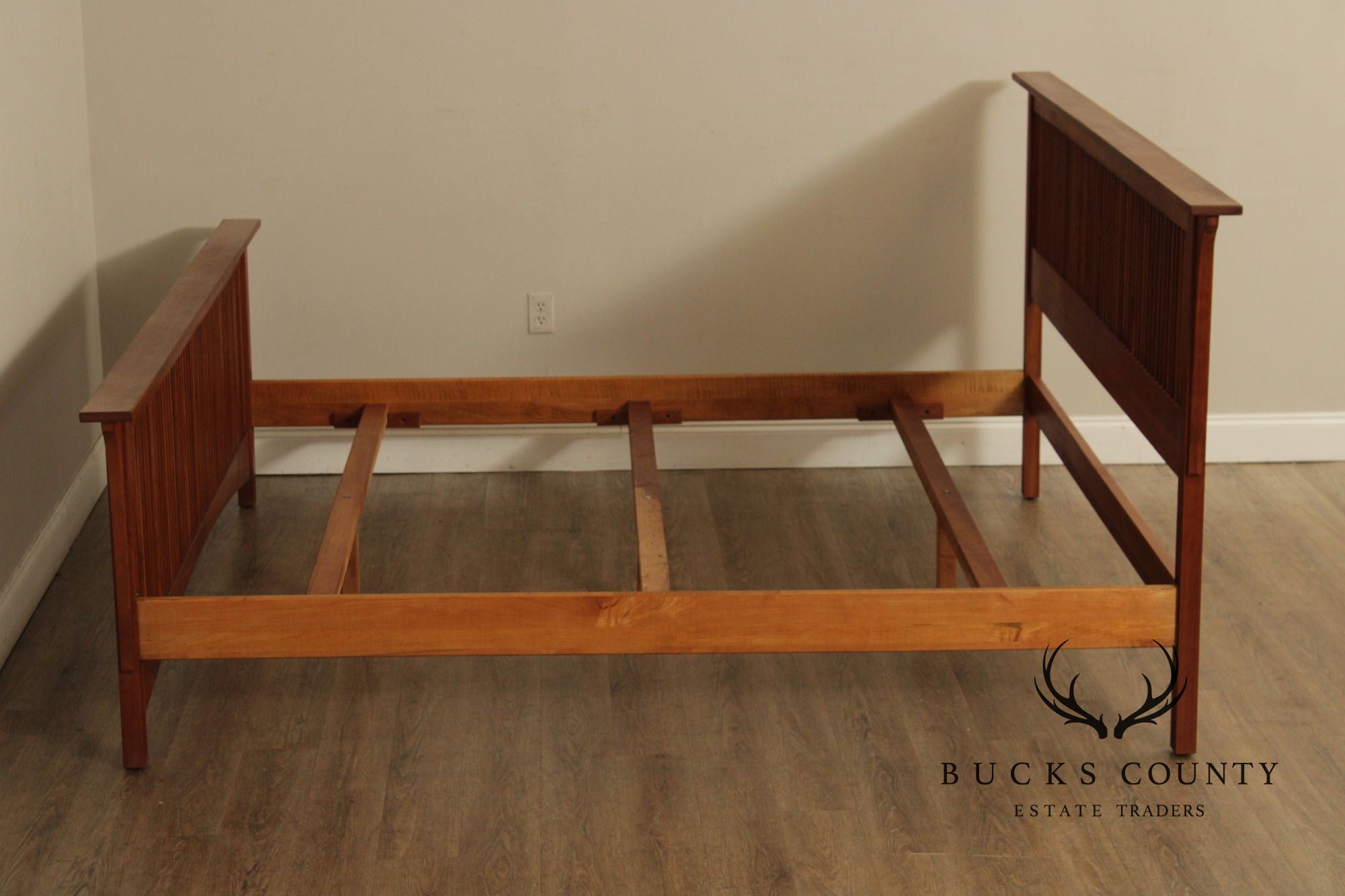 Stickley Mission Collection Cherry King Spindle Bed