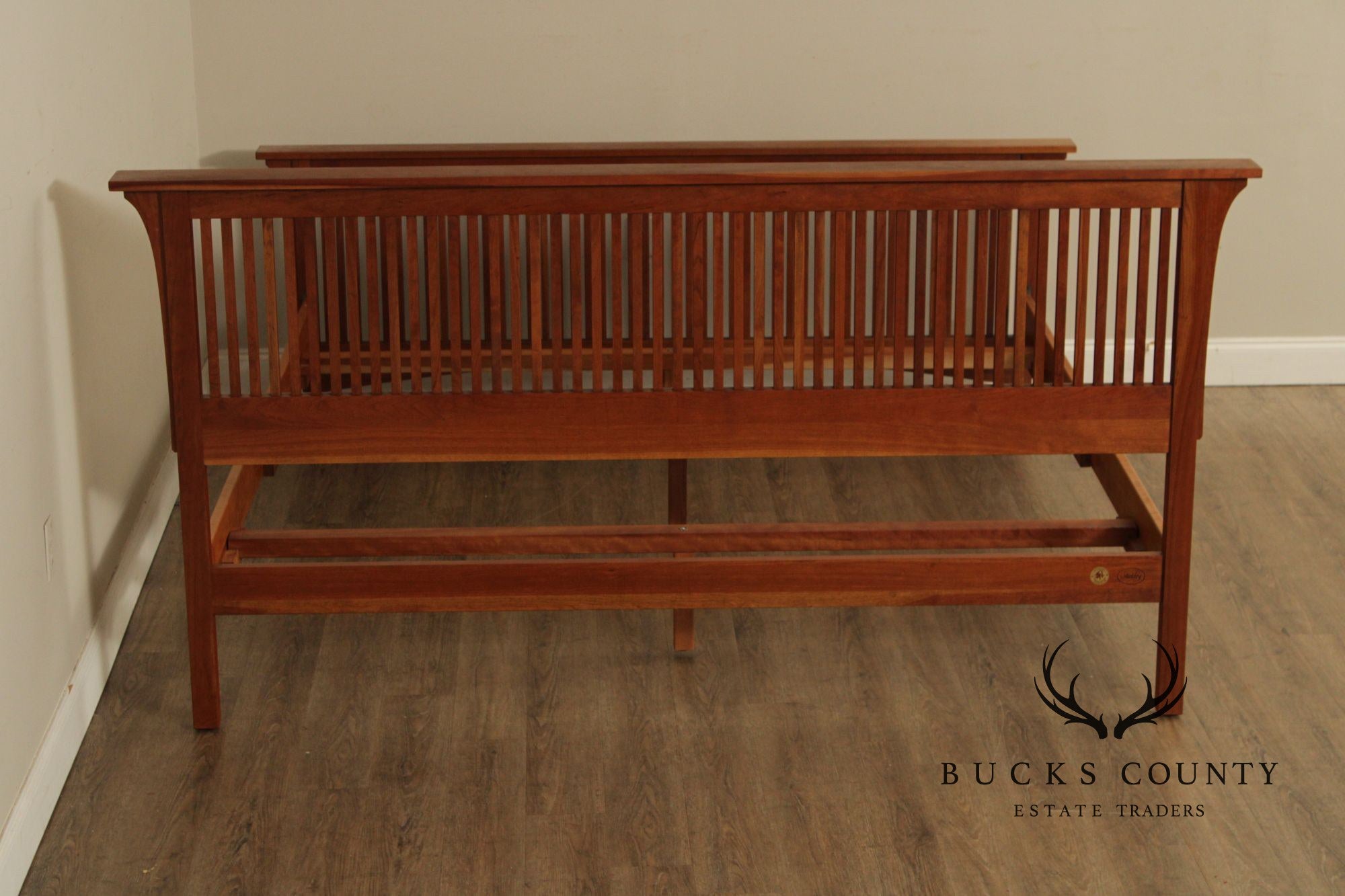 Stickley Mission Collection Cherry King Spindle Bed
