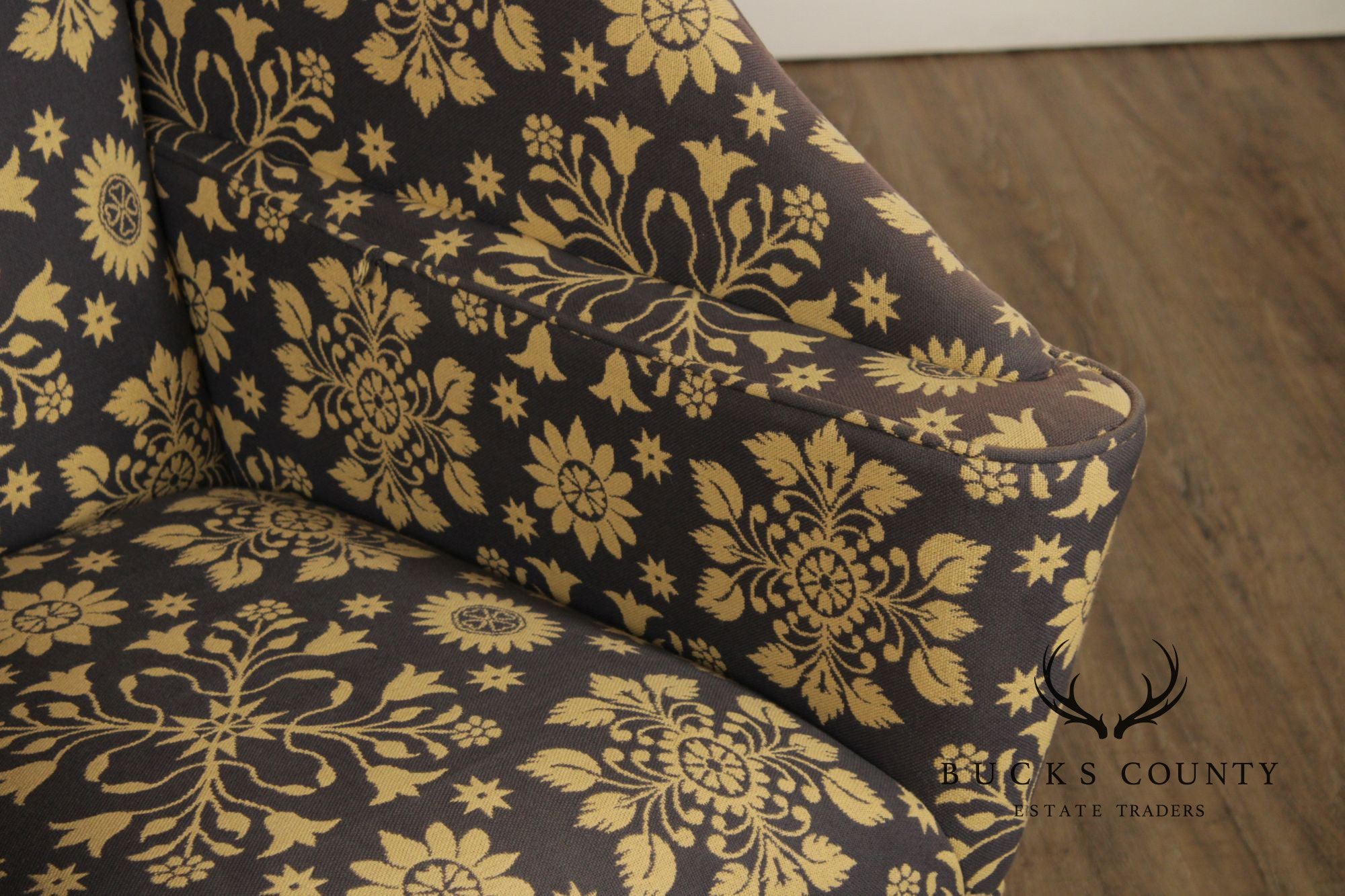 Irvin's Tinware Farmhouse Style Settleback Wing Chair