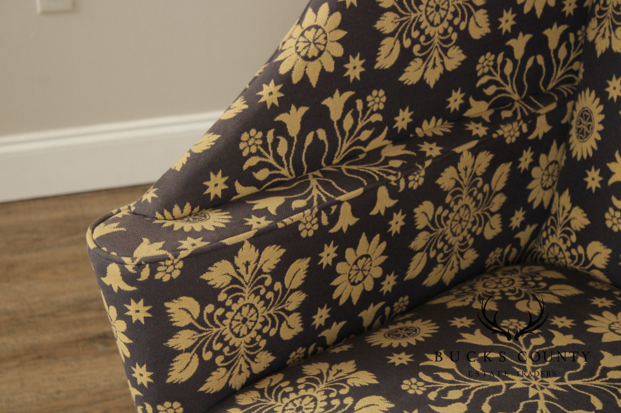 Irvin's Tinware Farmhouse Style Settleback Wing Chair