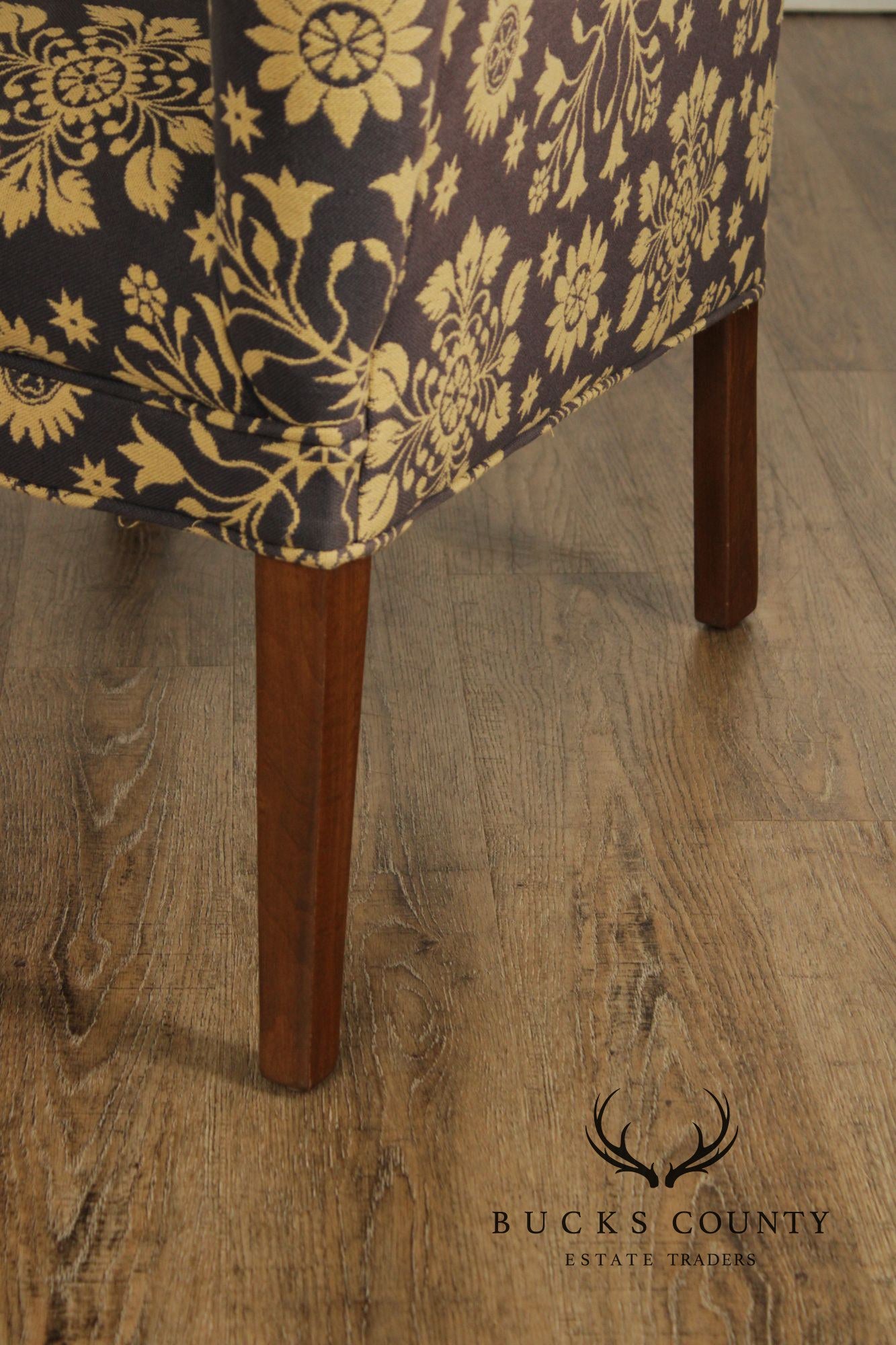 Irvin's Tinware Farmhouse Style Settleback Wing Chair
