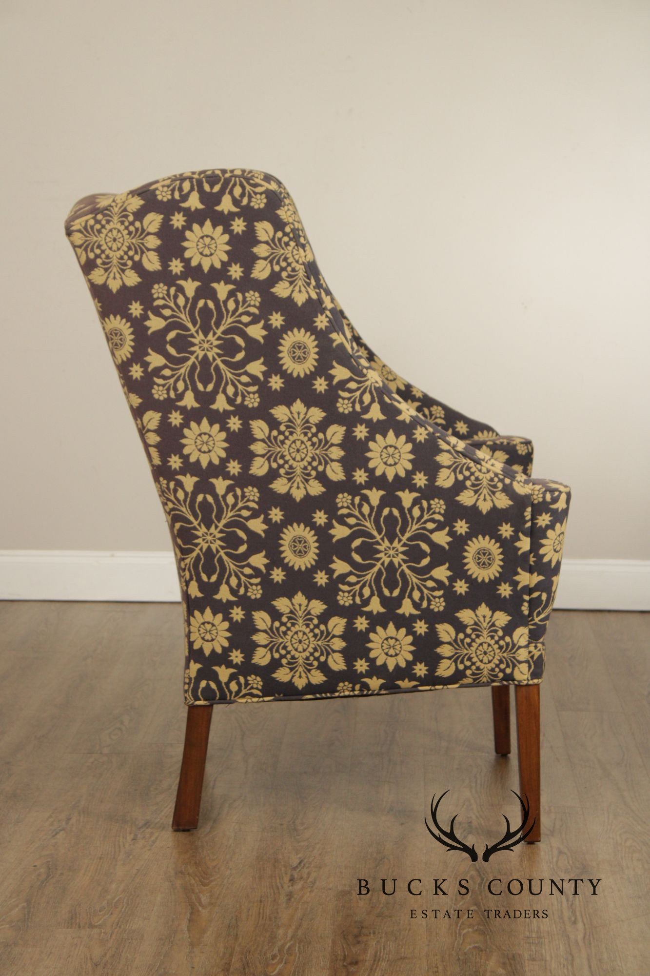 Irvin's Tinware Farmhouse Style Settleback Wing Chair