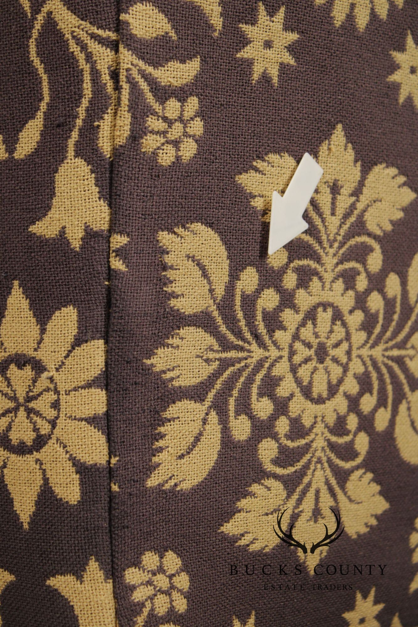 Irvin's Tinware Farmhouse Style Settleback Wing Chair