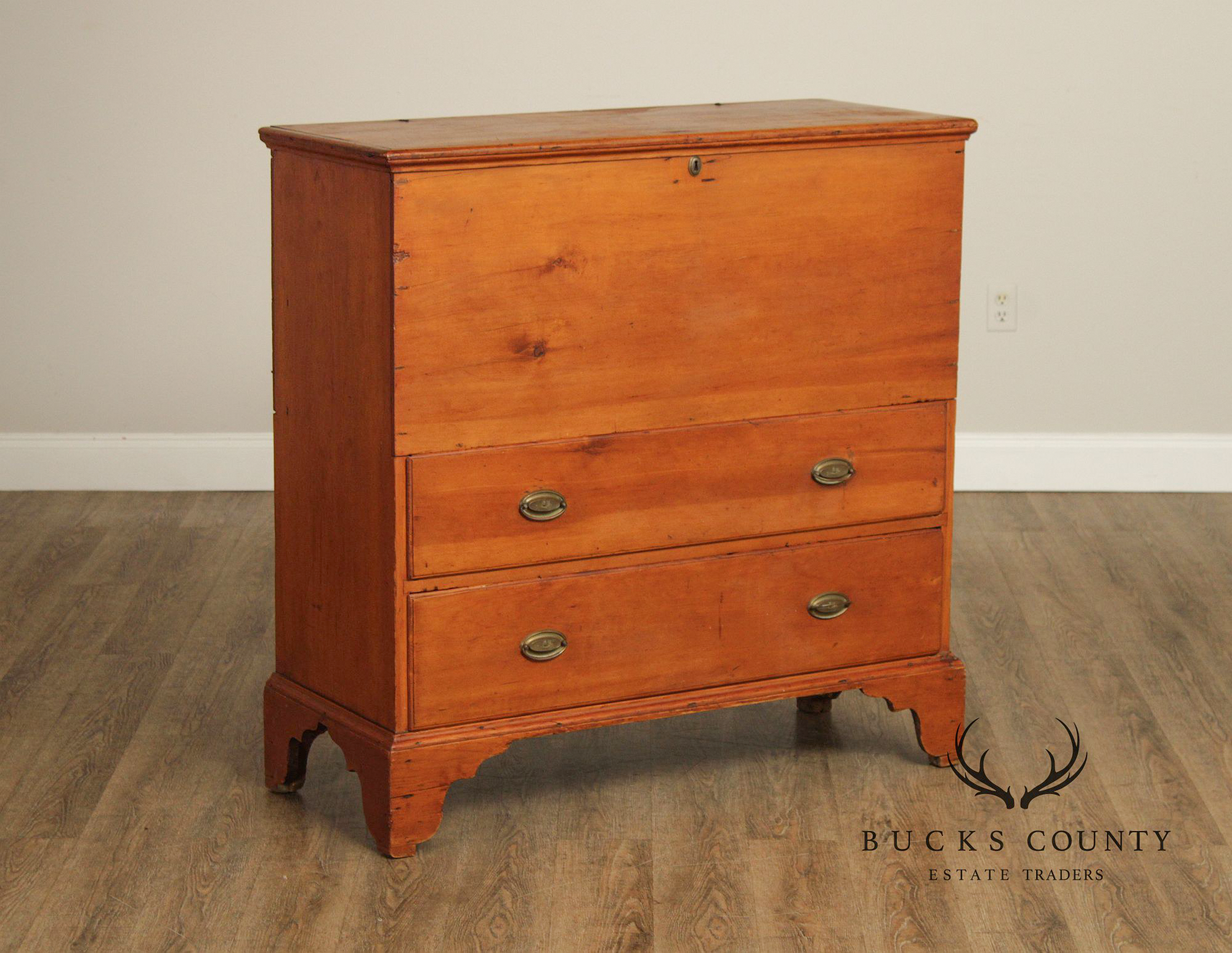 Antique American Pine Mule Chest