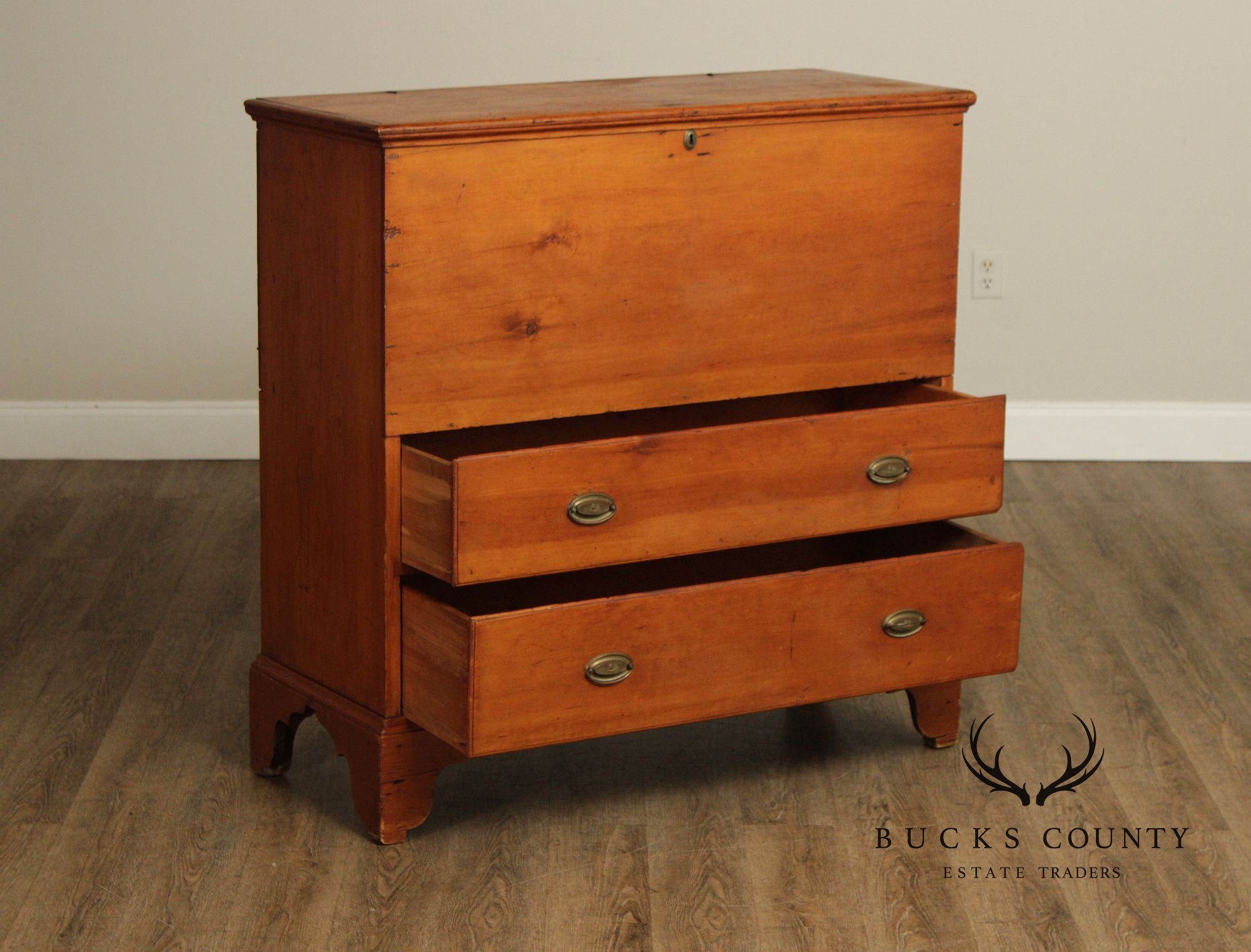 Antique American Pine Mule Chest
