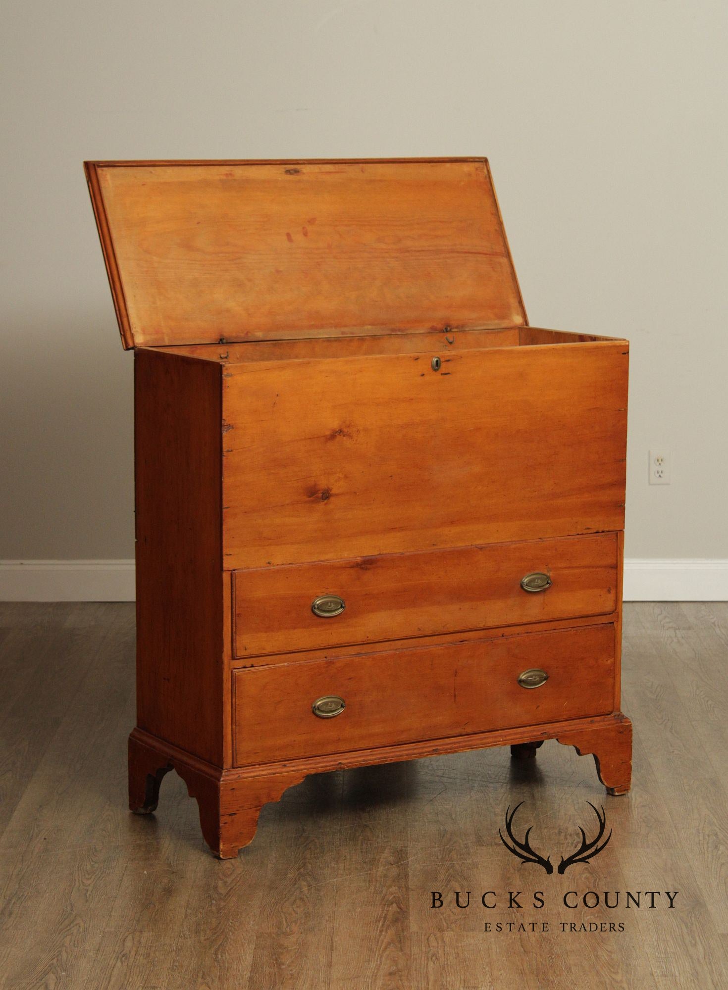 Antique American Pine Mule Chest