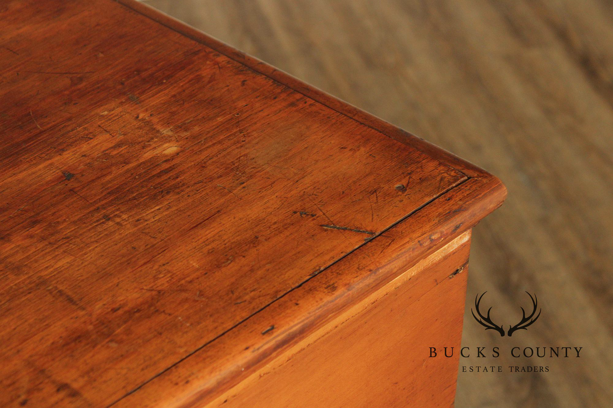 Antique American Pine Mule Chest