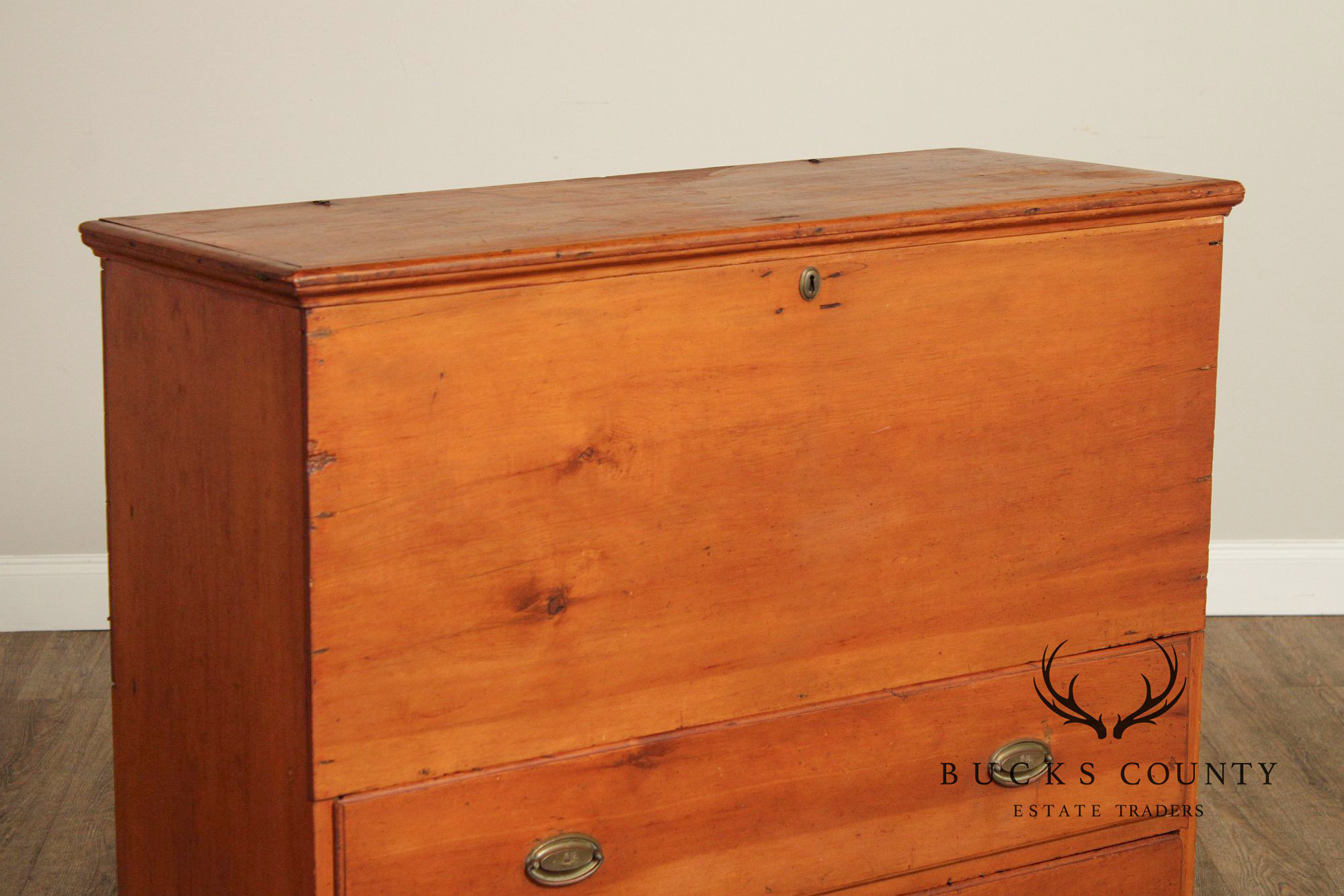 Antique American Pine Mule Chest