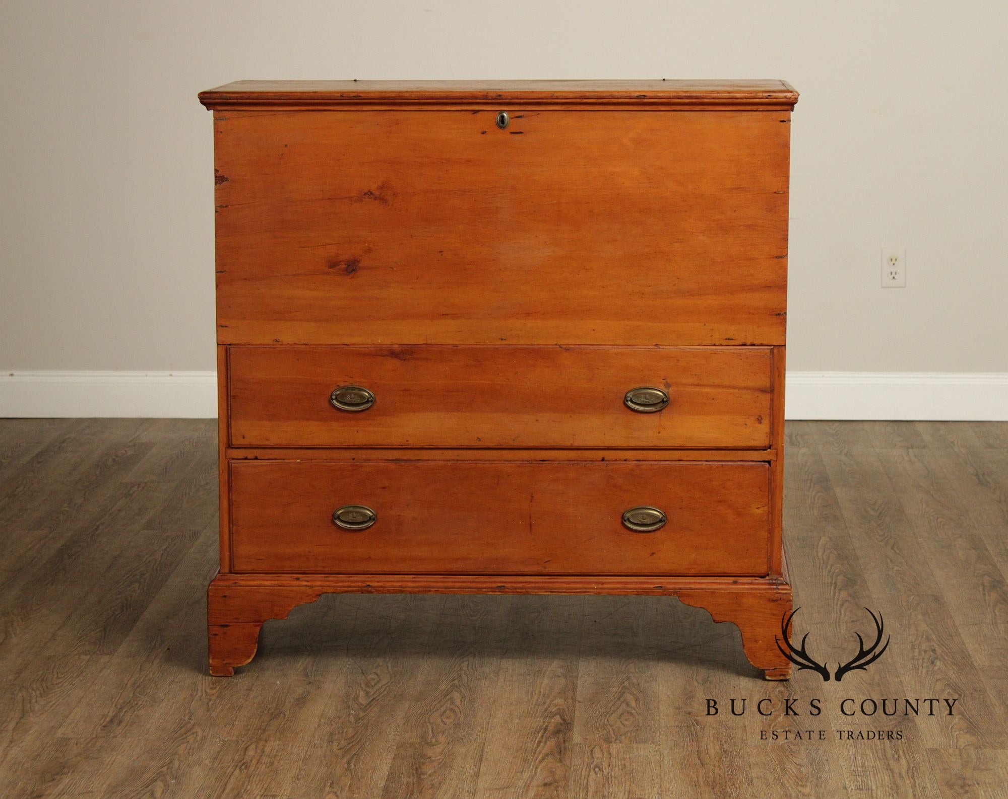 Antique American Pine Mule Chest