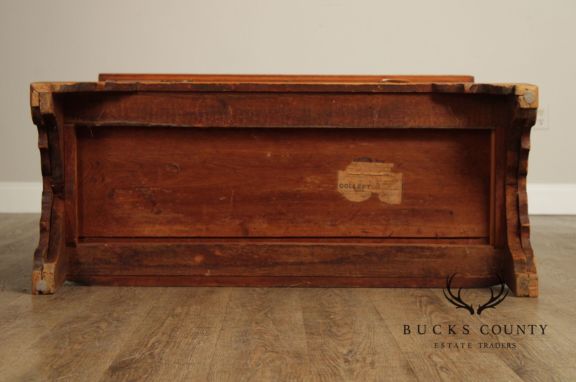 Antique American Pine Mule Chest