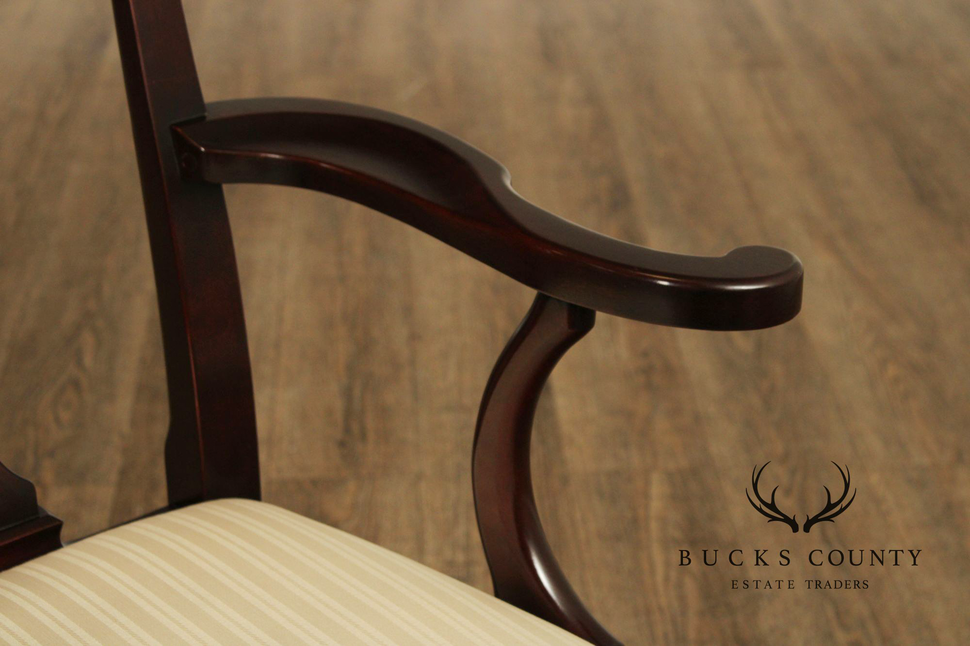 Statton Queen Anne Style Set Of Six Cherry Dining Chairs