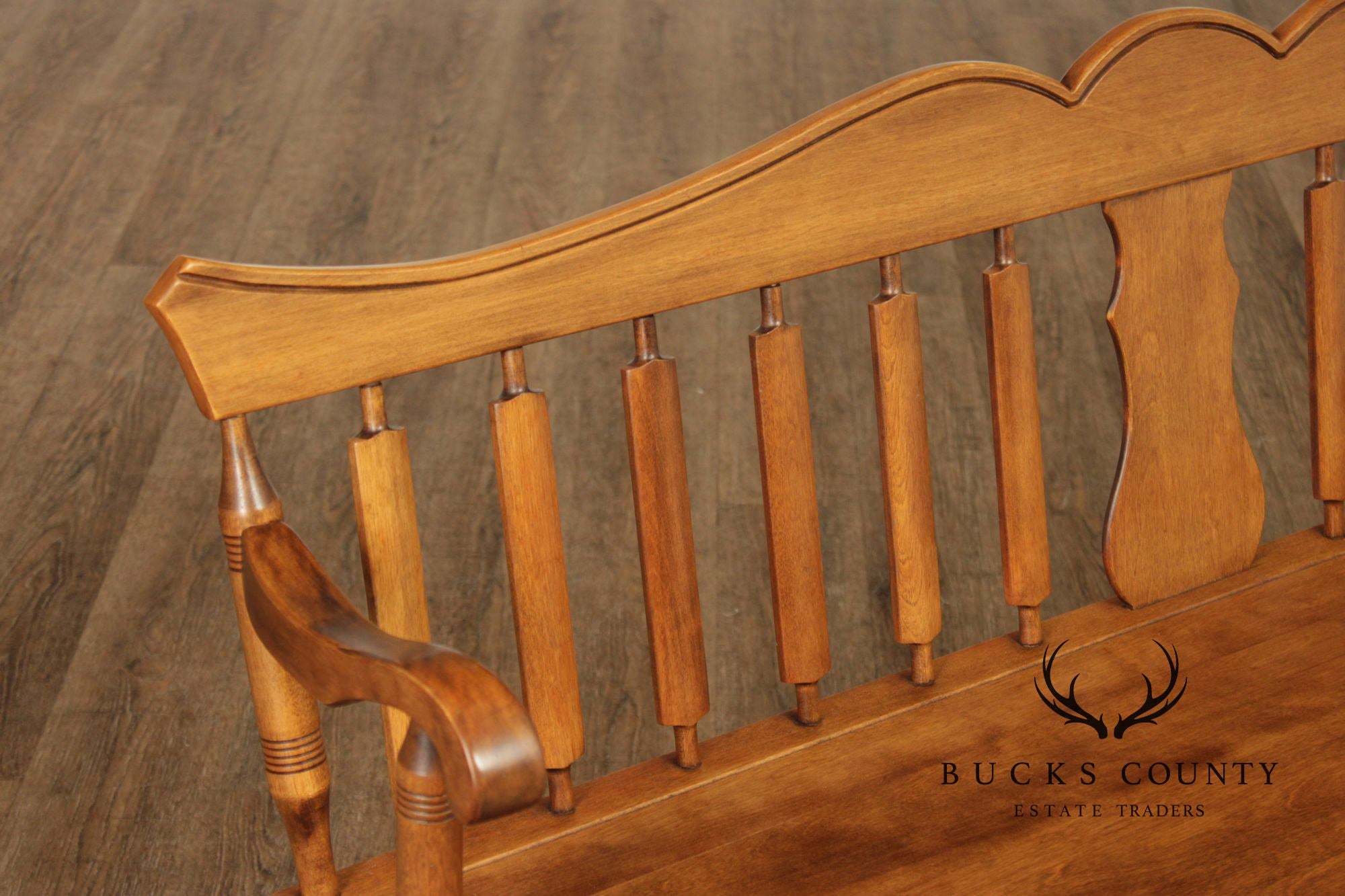 American Colonial Style Maple Bench