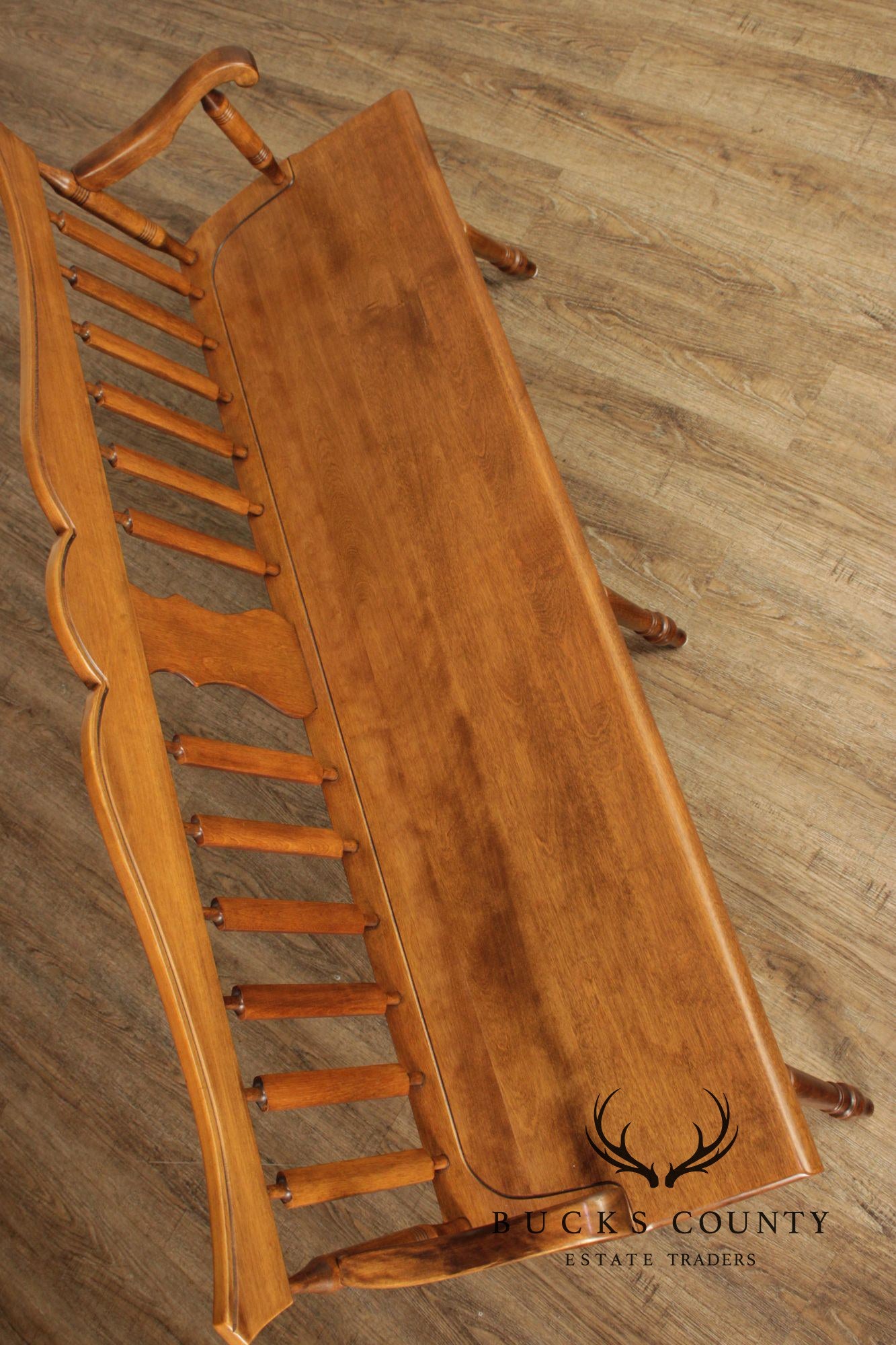 American Colonial Style Maple Bench