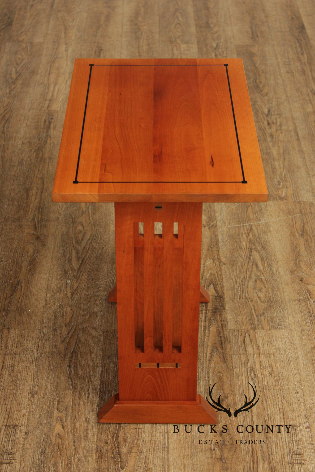 Stickley 21st Century Collection Pair of Cherry Chairside Tables